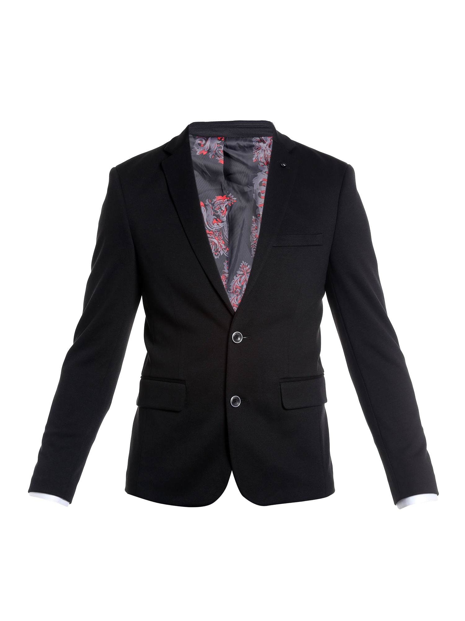 Black Slim Fit Casual Blazer