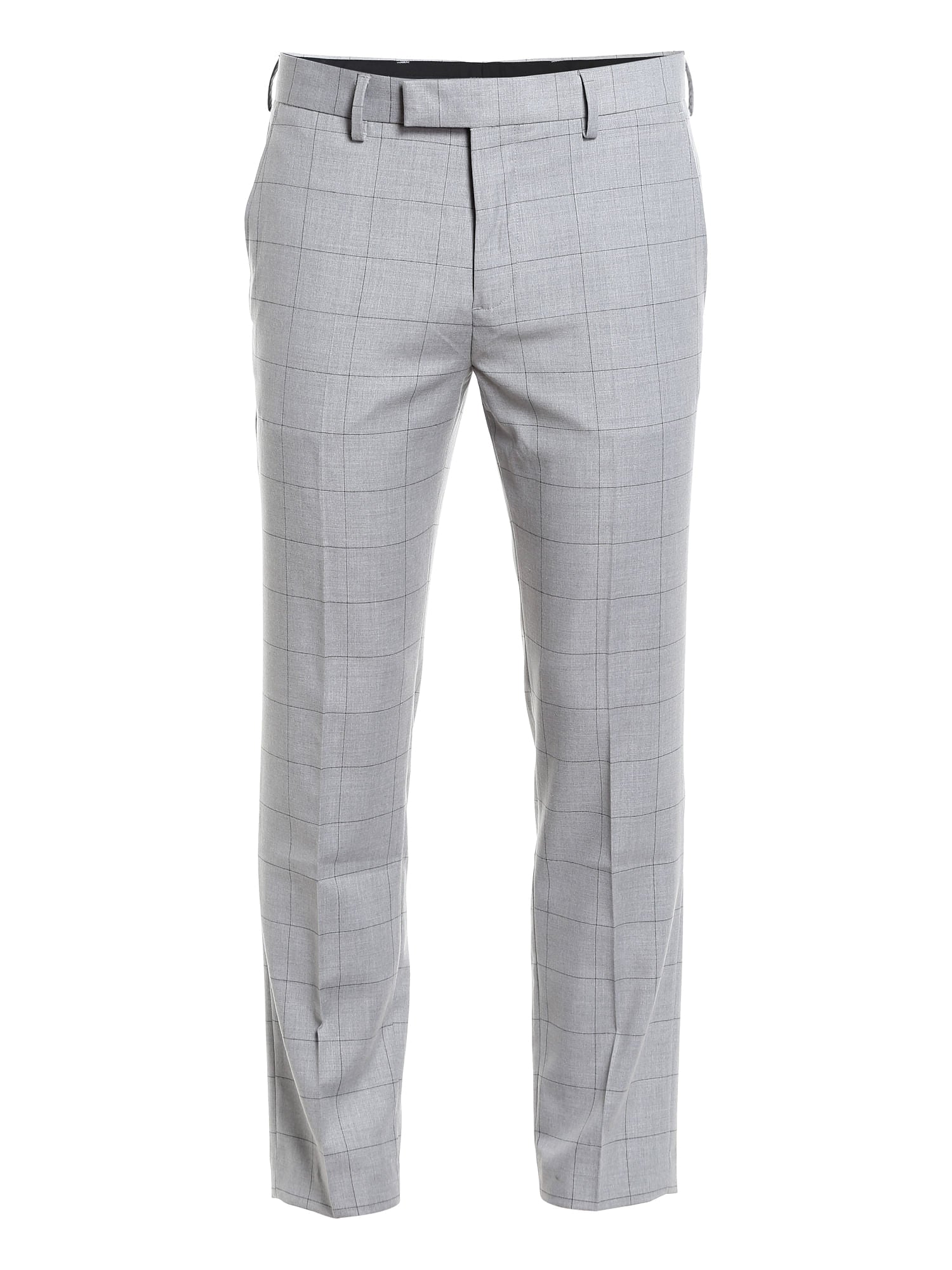 Grey Check Trousers