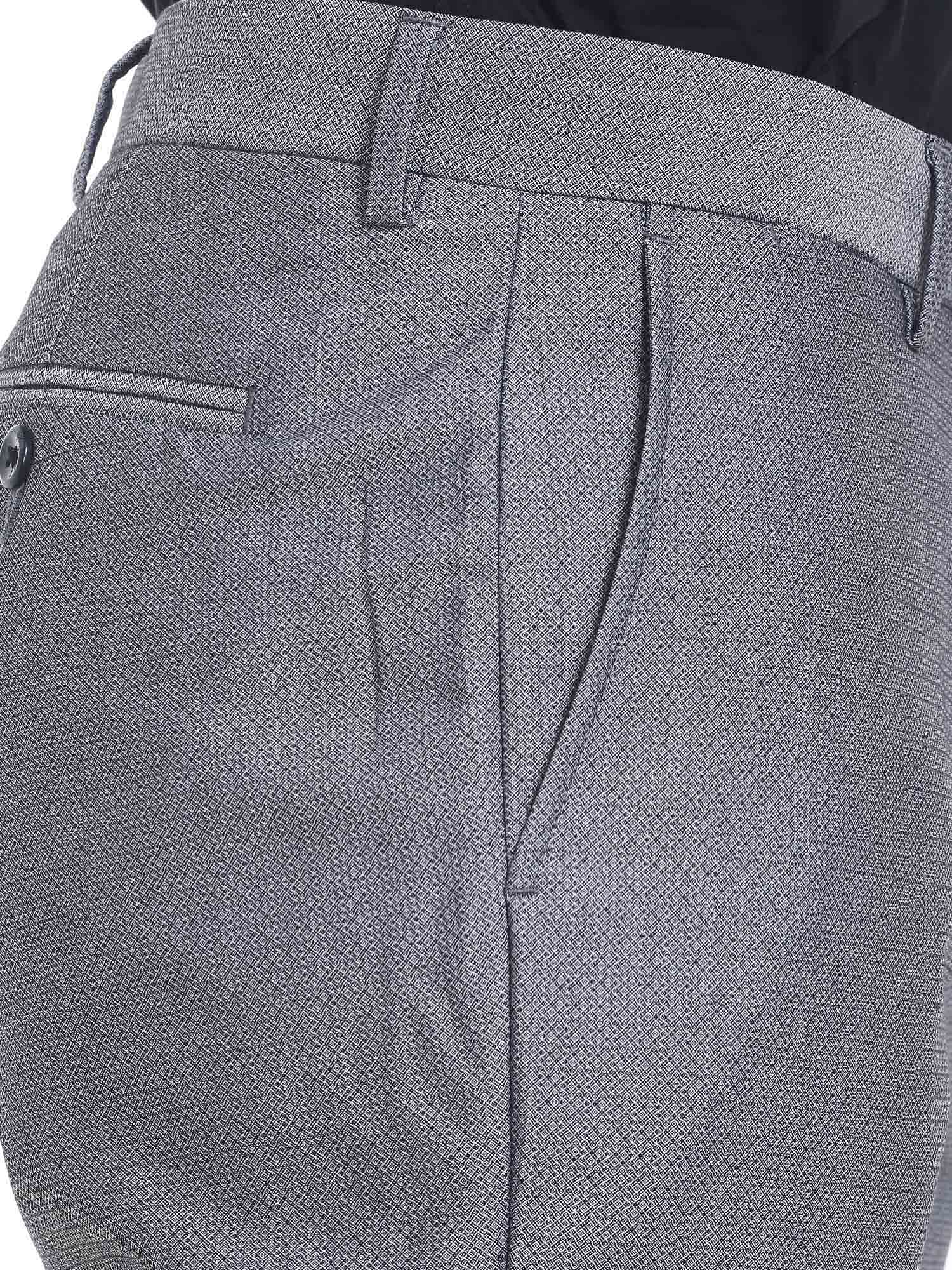 Dark Grey Regular Fit Trousers