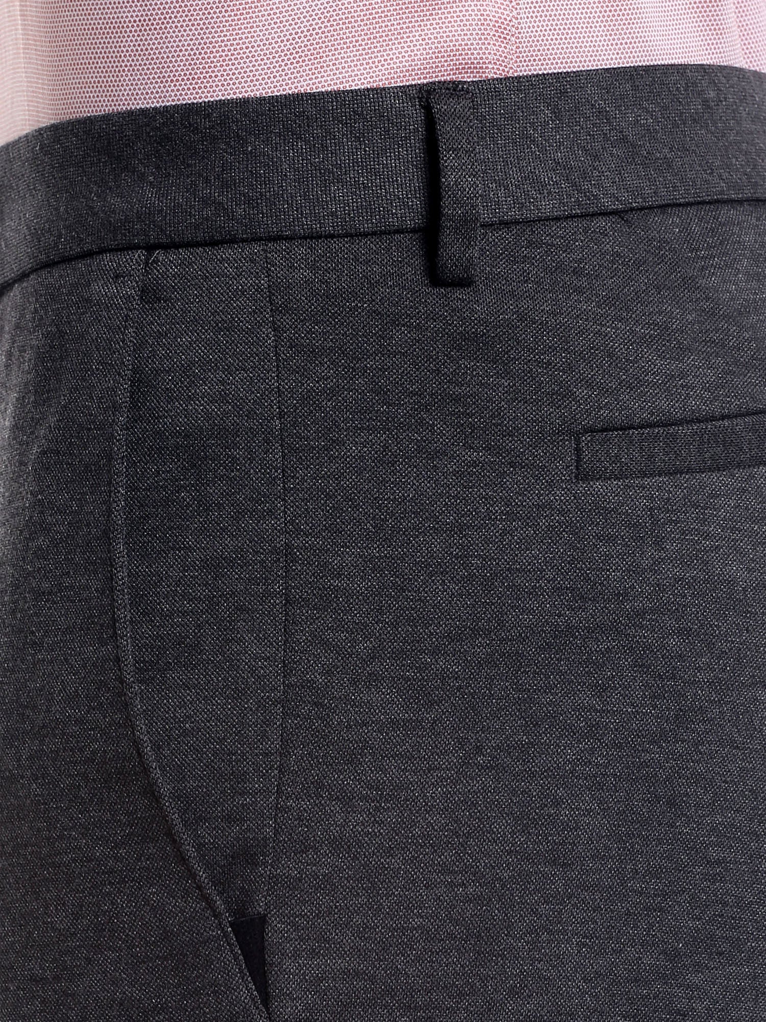 Charcoal Cropped Slim Fit Trouser