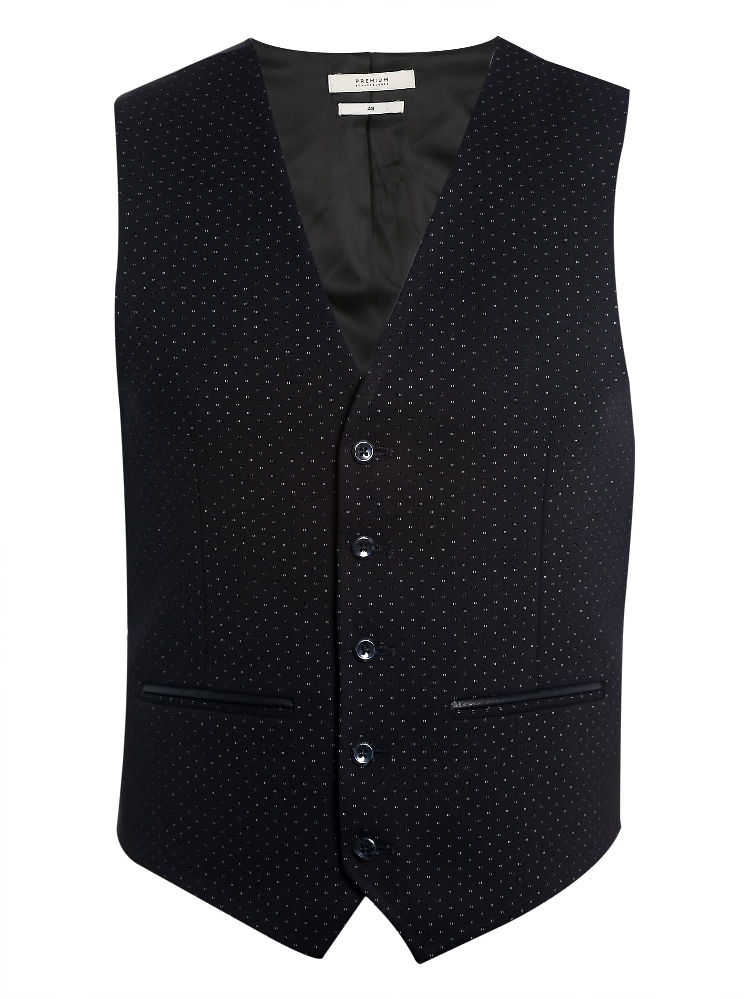 Black Printed Waistcoat