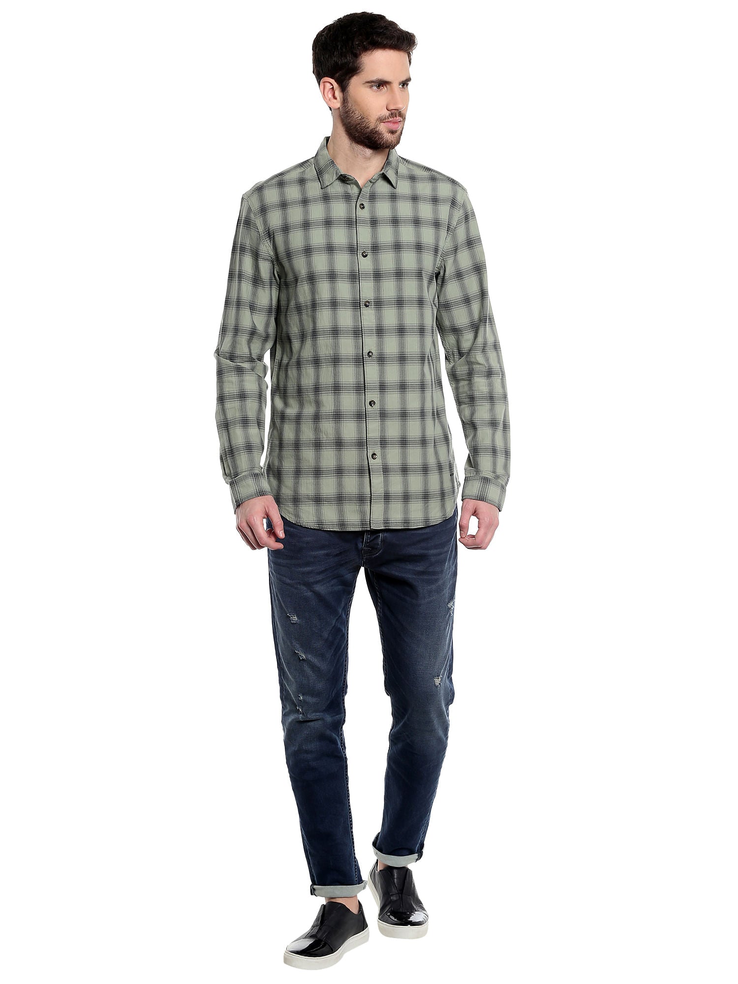Green Check Shirt