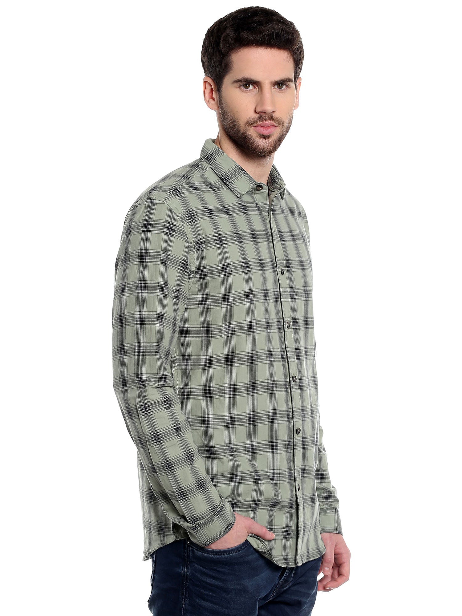 Green Check Shirt