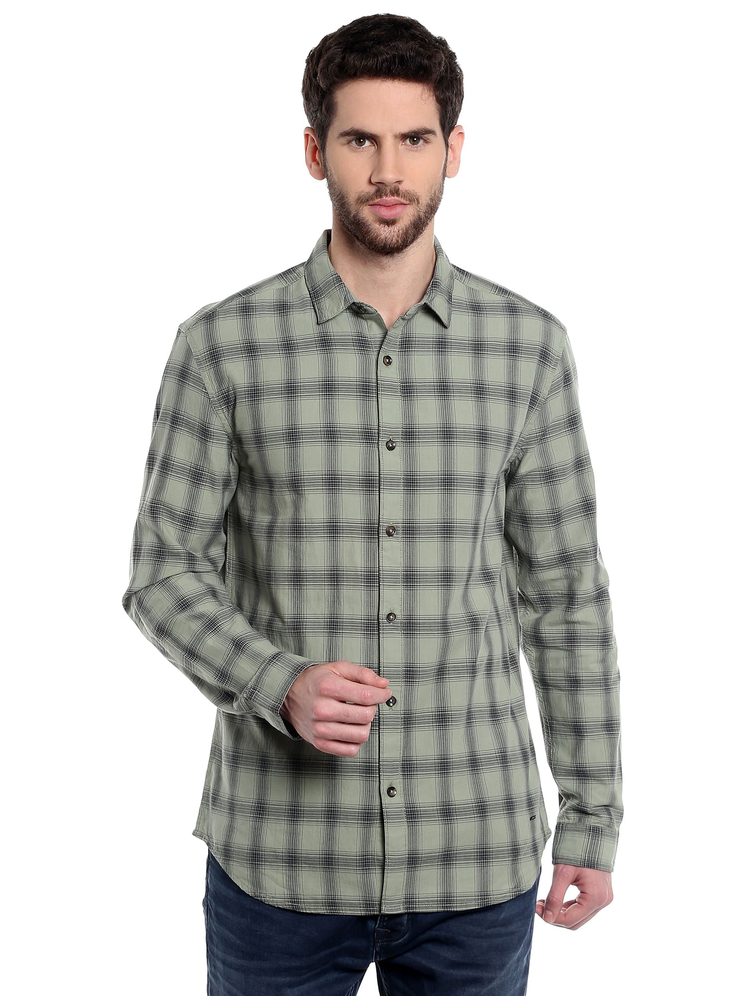 Green Check Shirt