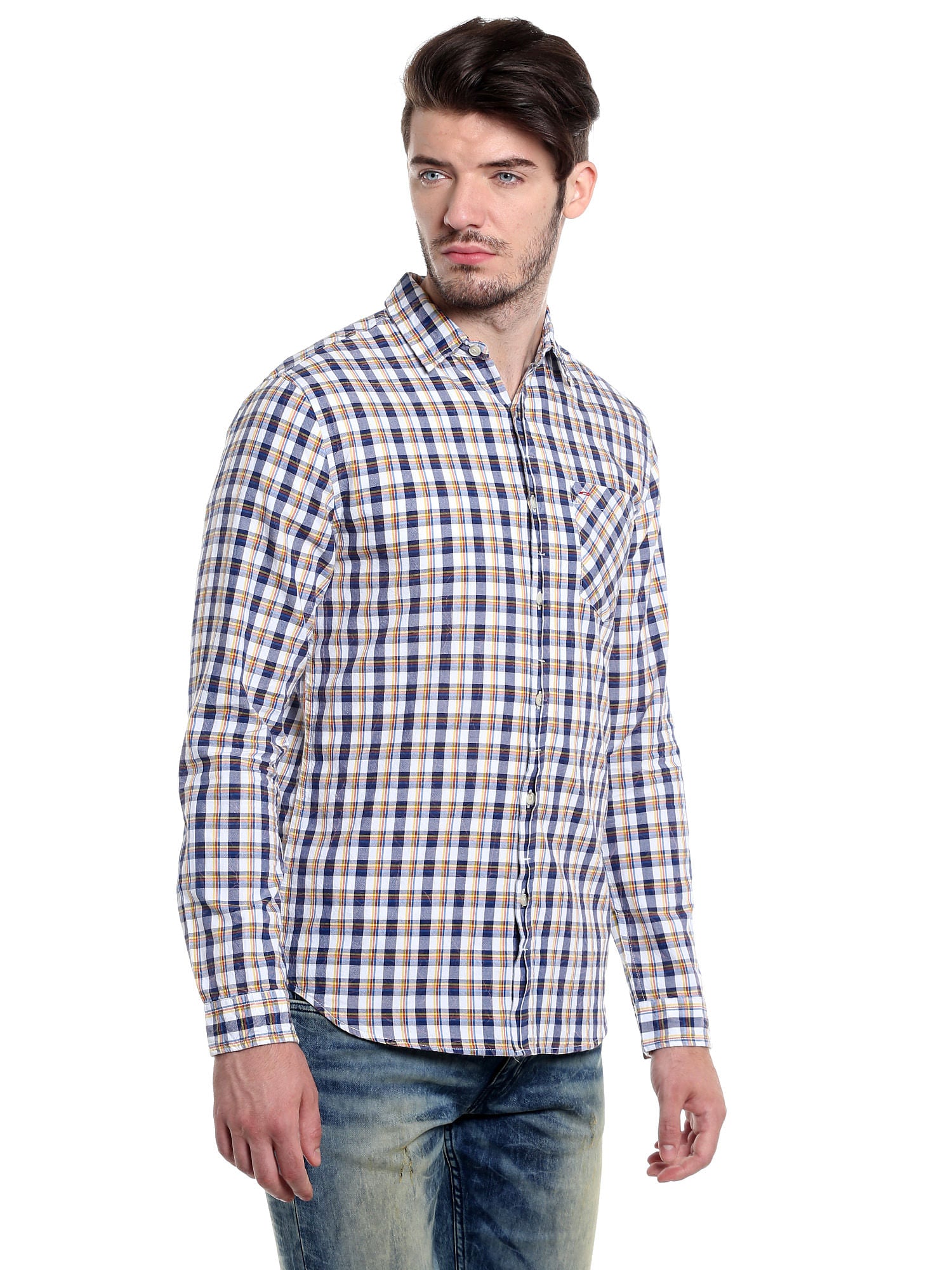White Check Shirt