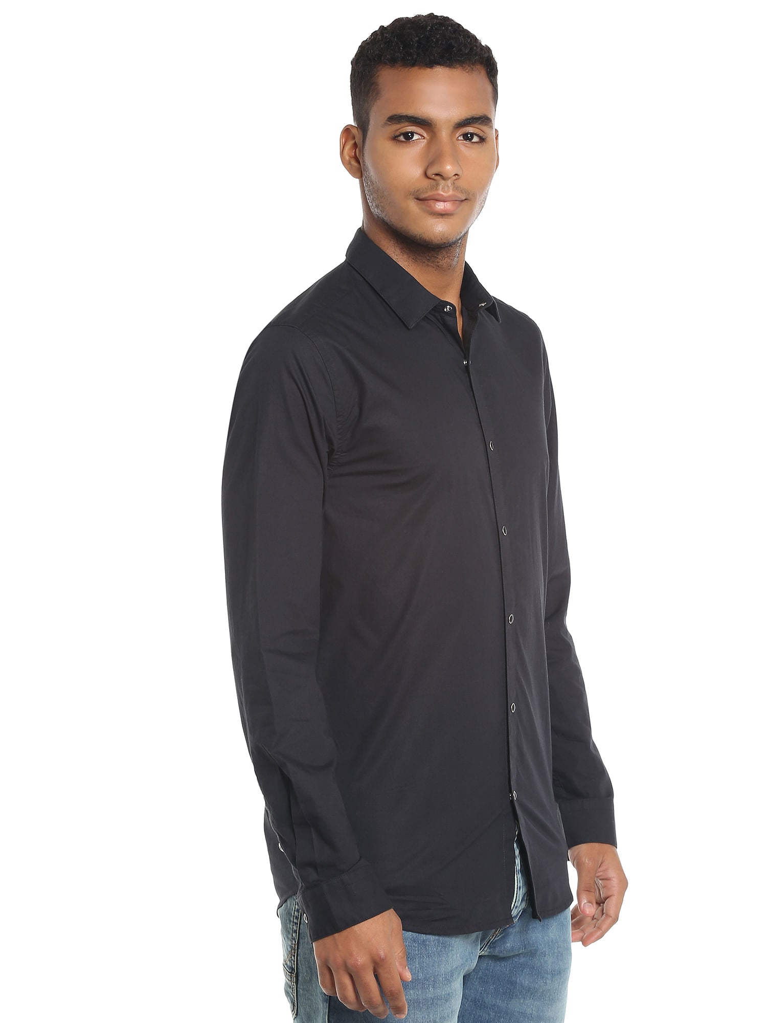Black Slim Fit Shirt