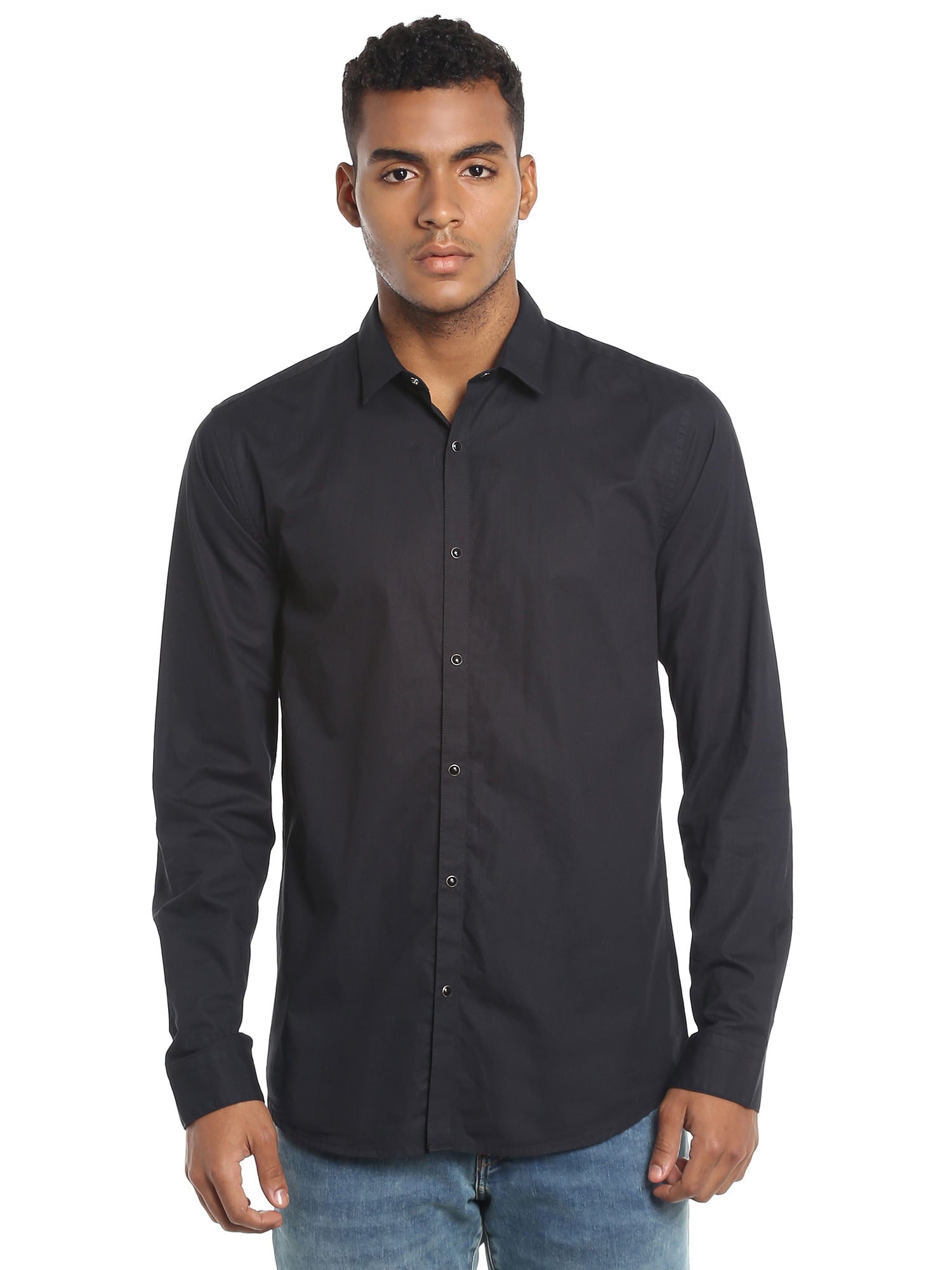 Black Slim Fit Shirt