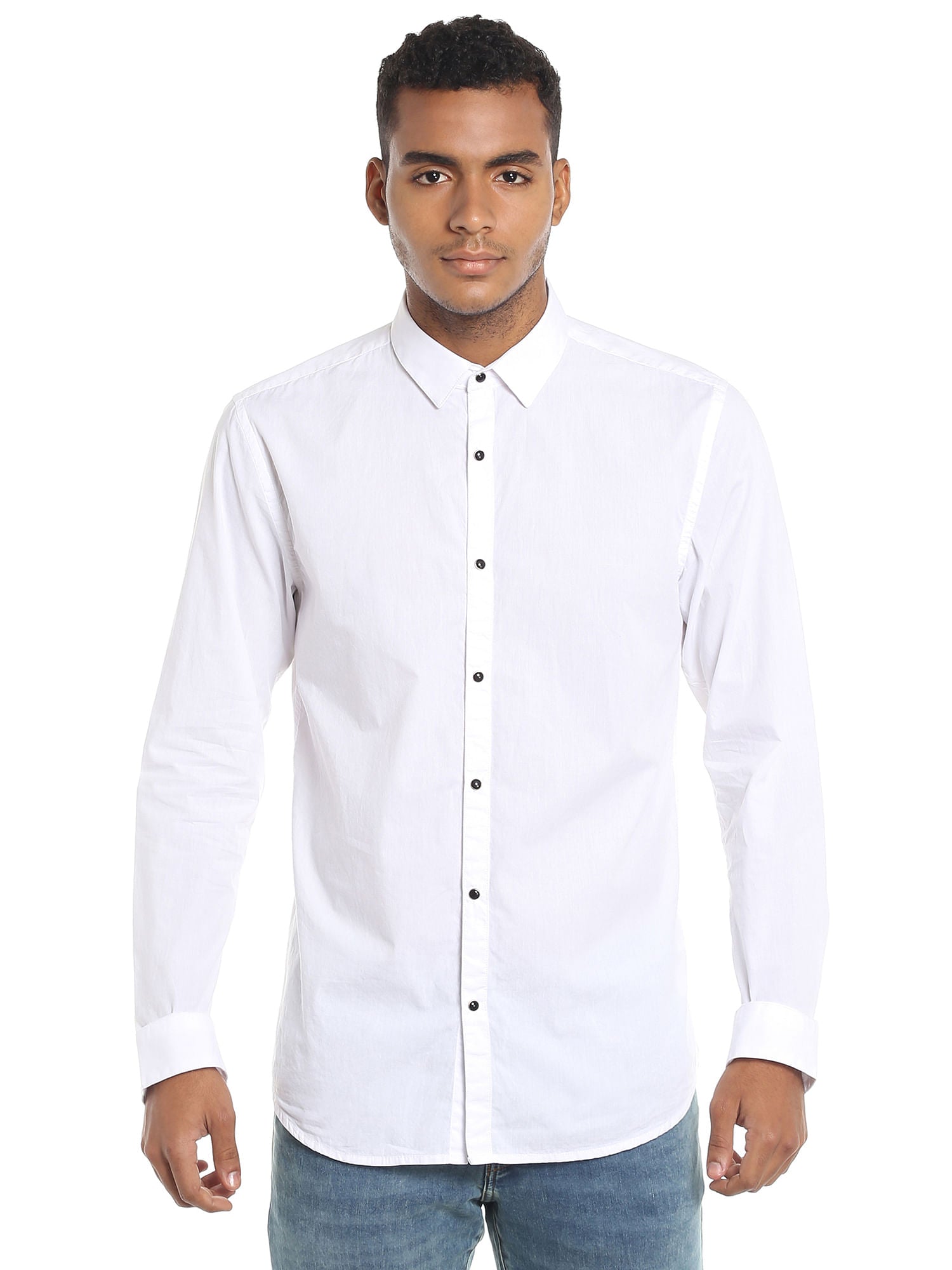 White Slim Fit Shirt