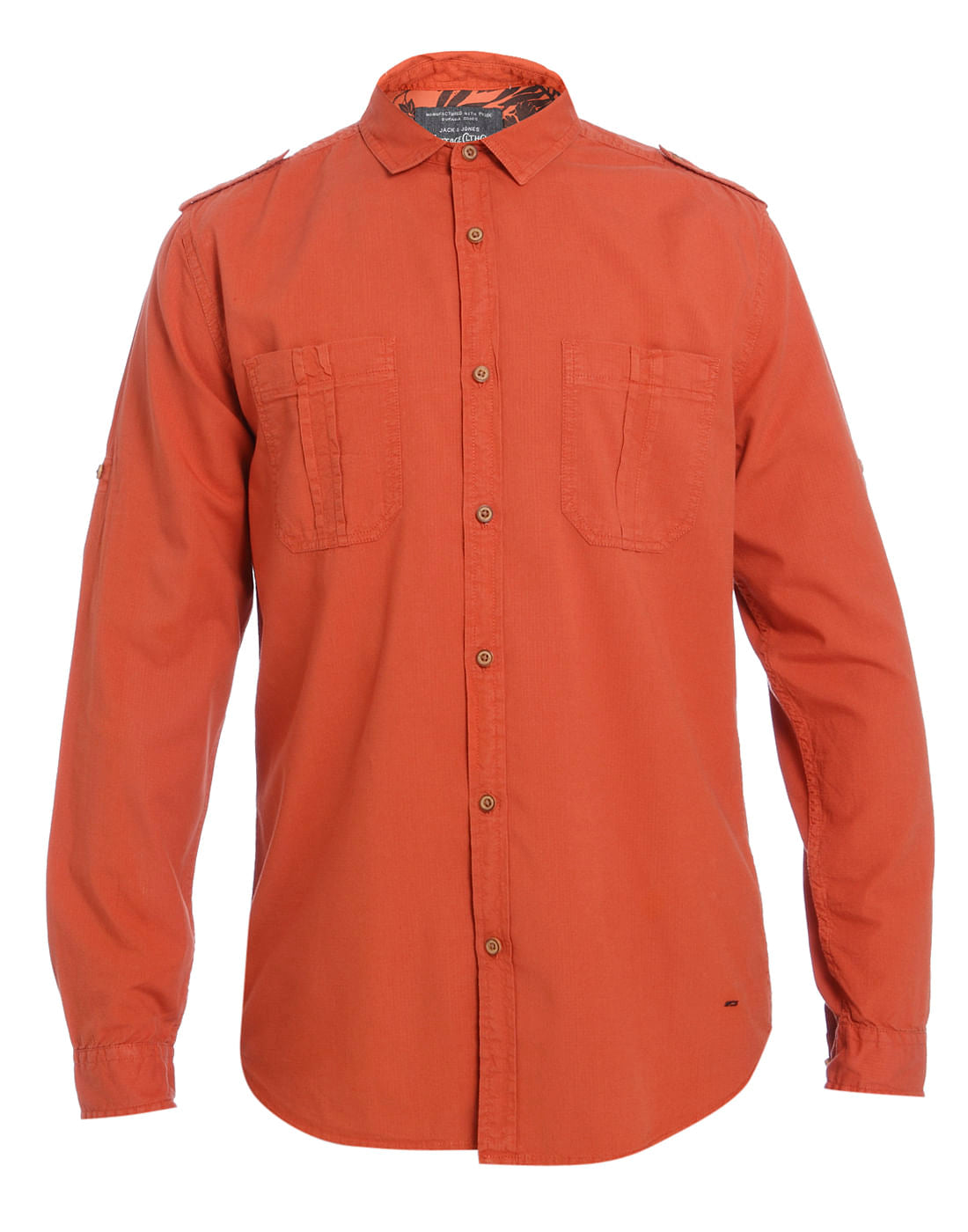 Orange Slim Fit Shirt