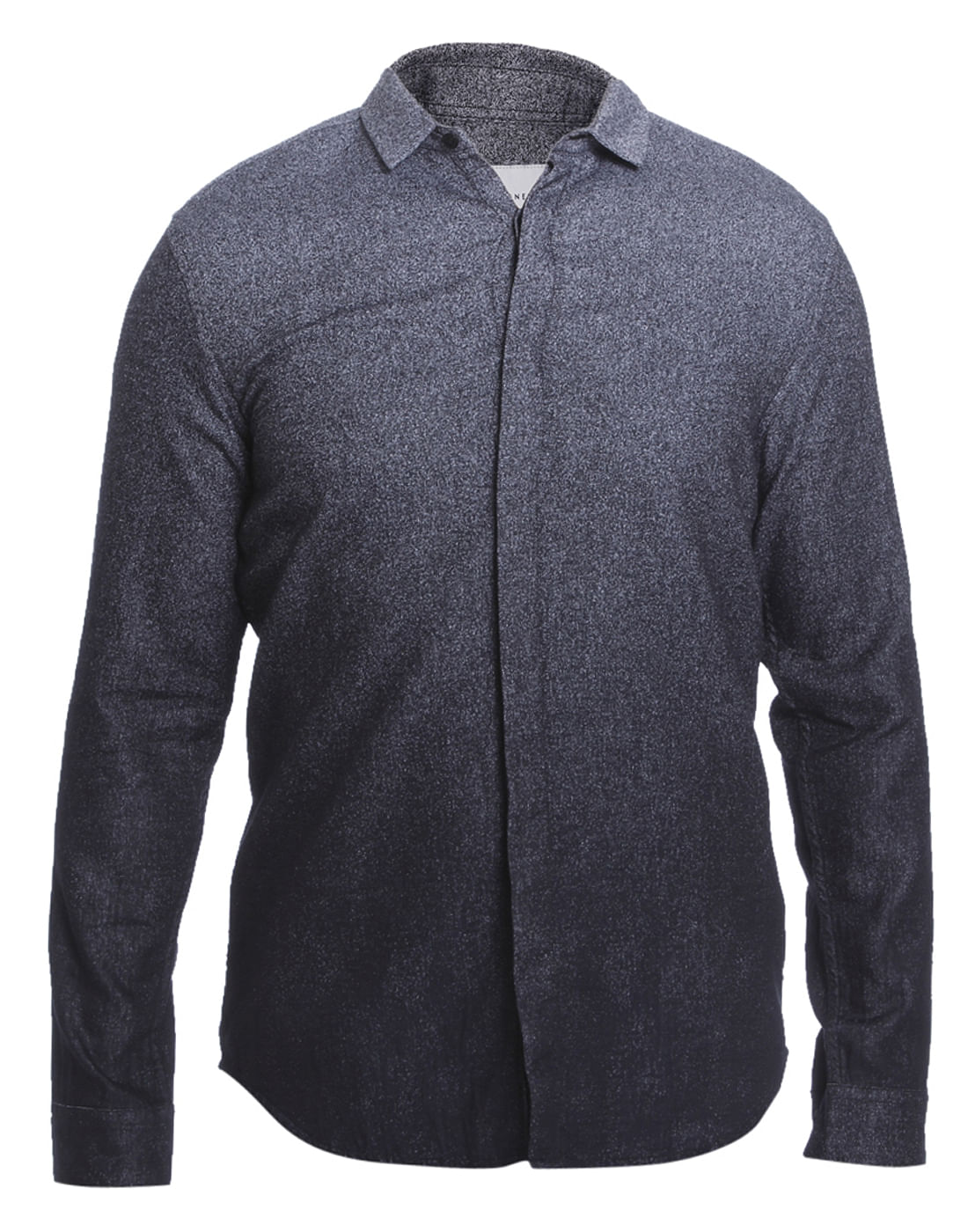 Charcoal Grey Ombre Slim Shirt