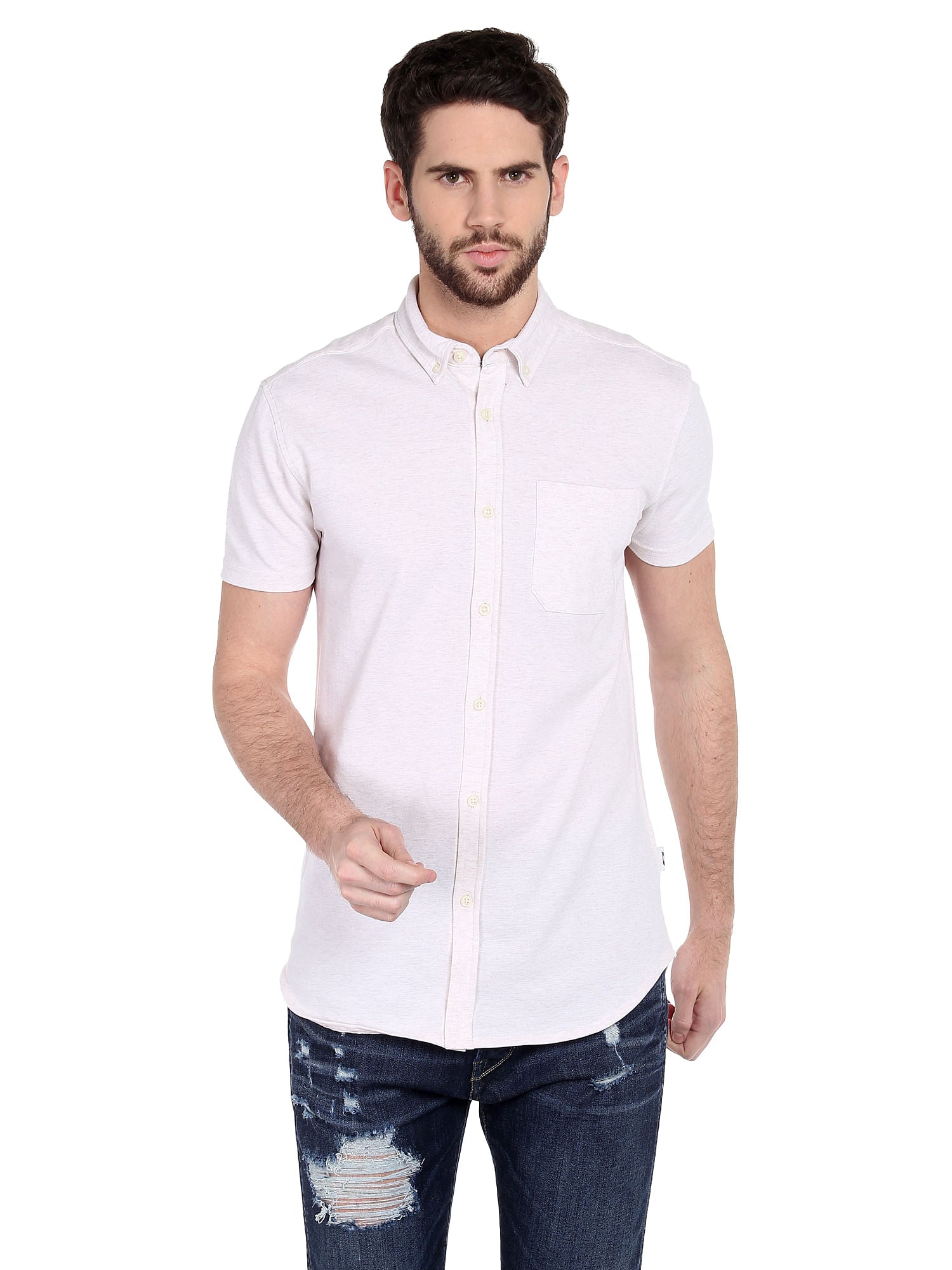Grey Slim Fit Shirt