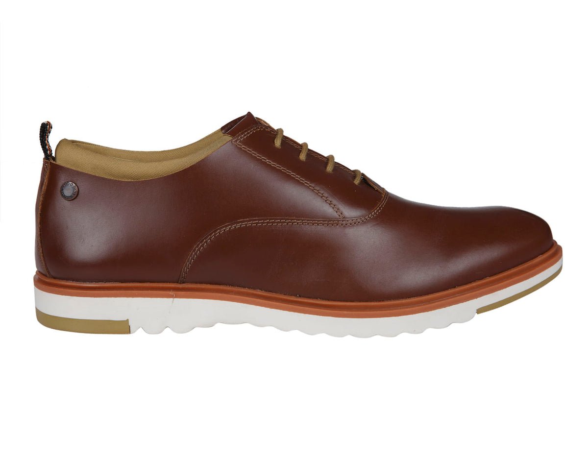Tan Leather Formal Shoes - 6