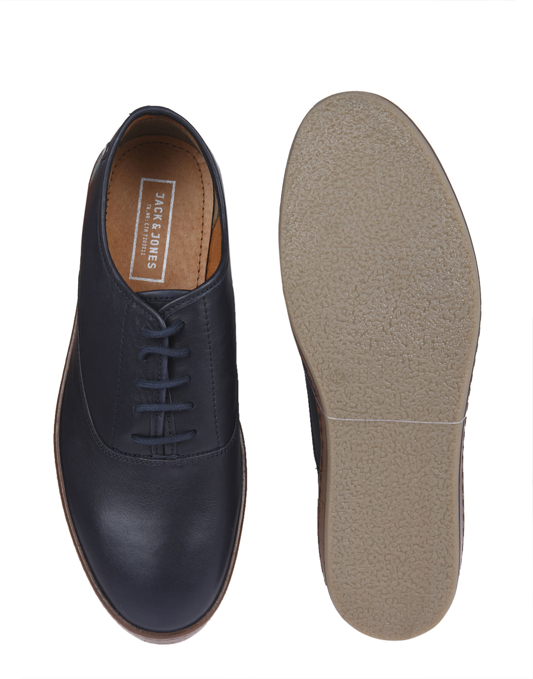 Dark Blue Leather Formal Shoes