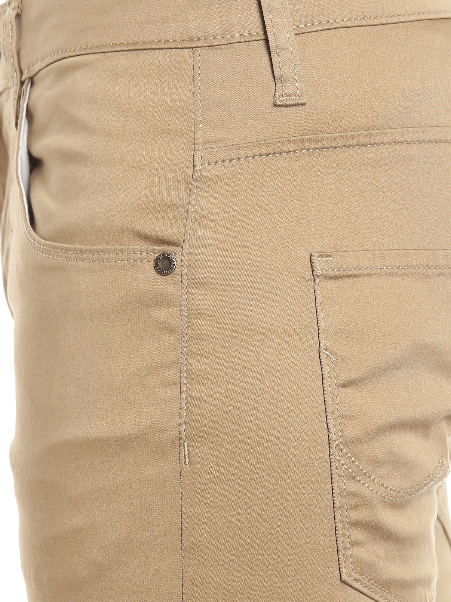 Beige Relaxed Straight Pants