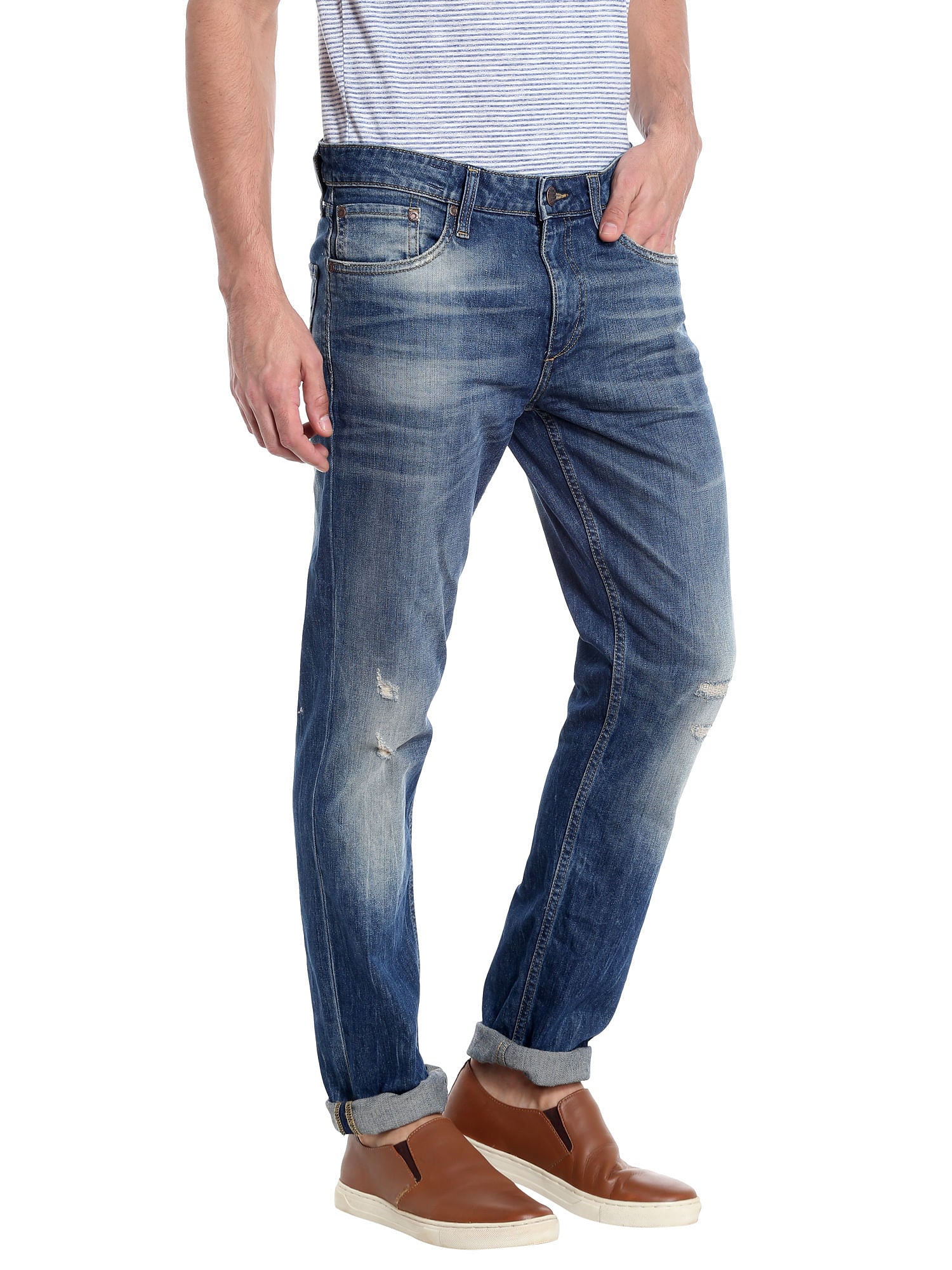 Dark Blue Slim Fit Jeans