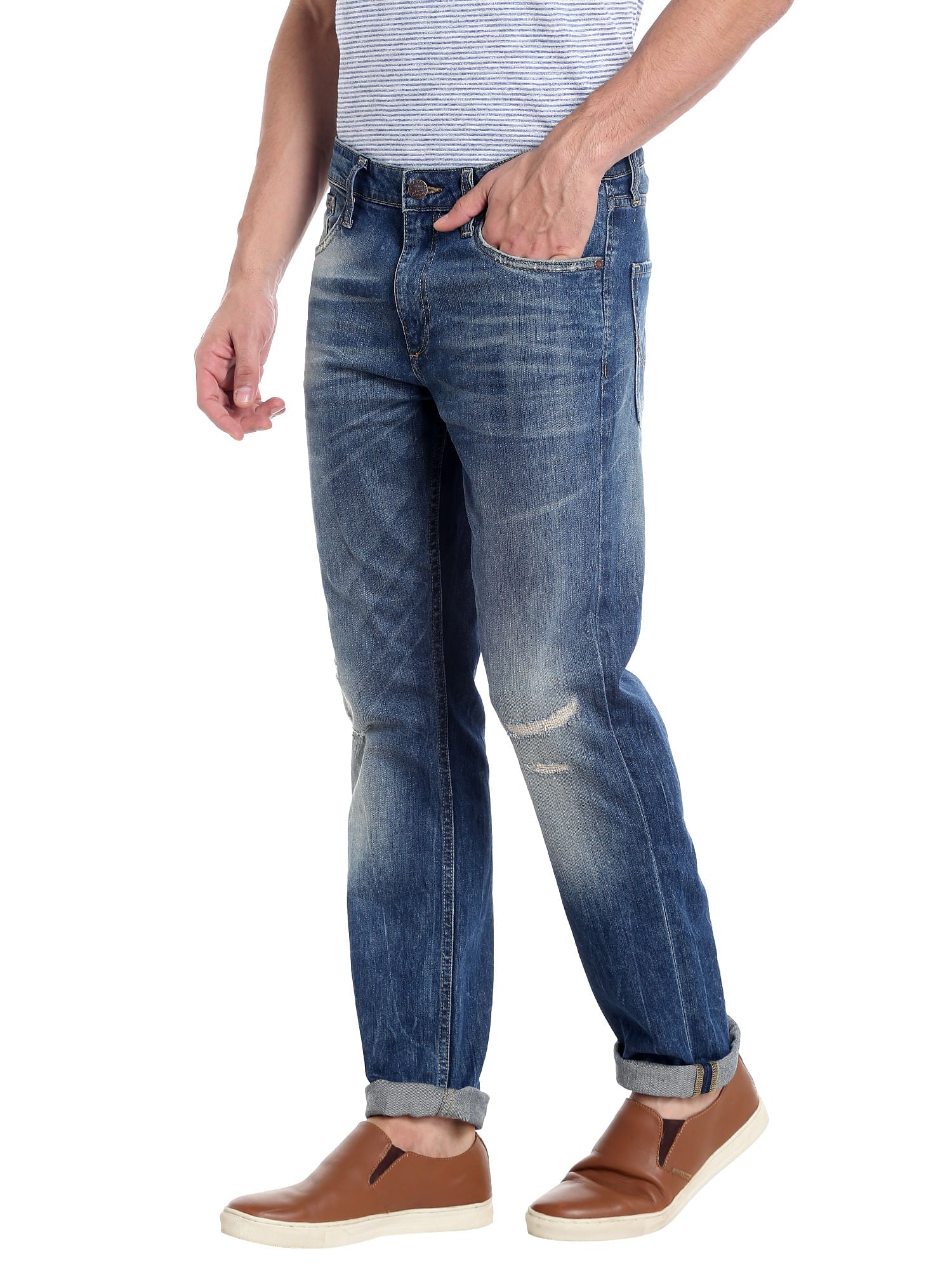 Dark Blue Slim Fit Jeans