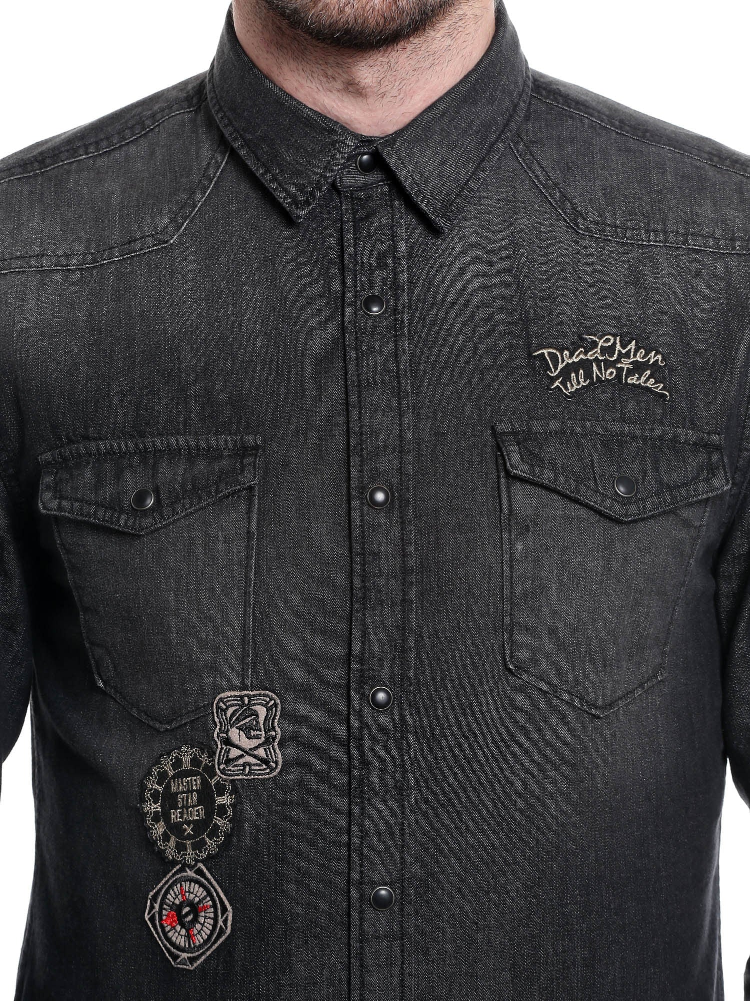 Pirates Of The Caribbean Graphic Print Black Shirt