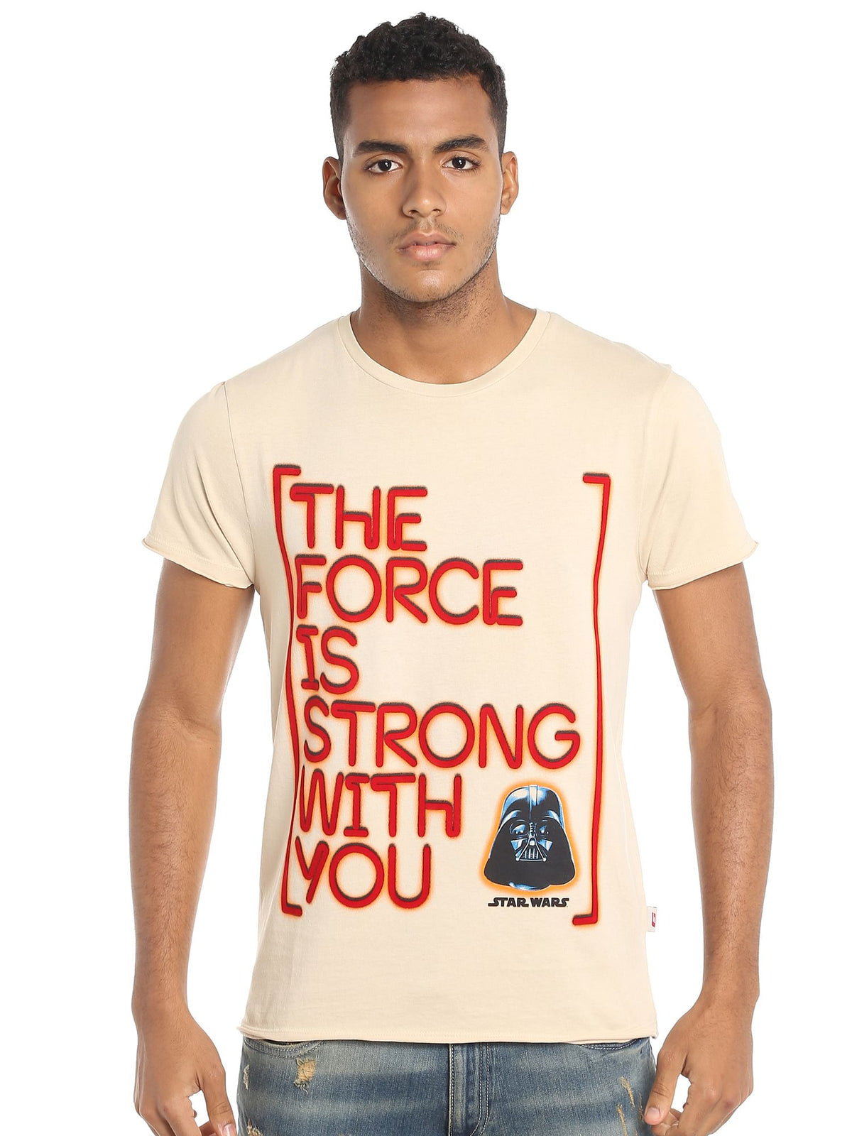 Star Wars Slogan Print Grey T-Shirt - S