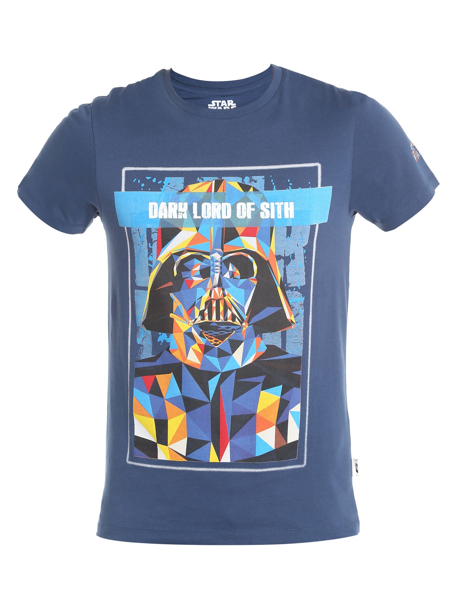 Darth Vader Print Blue T-Shirt