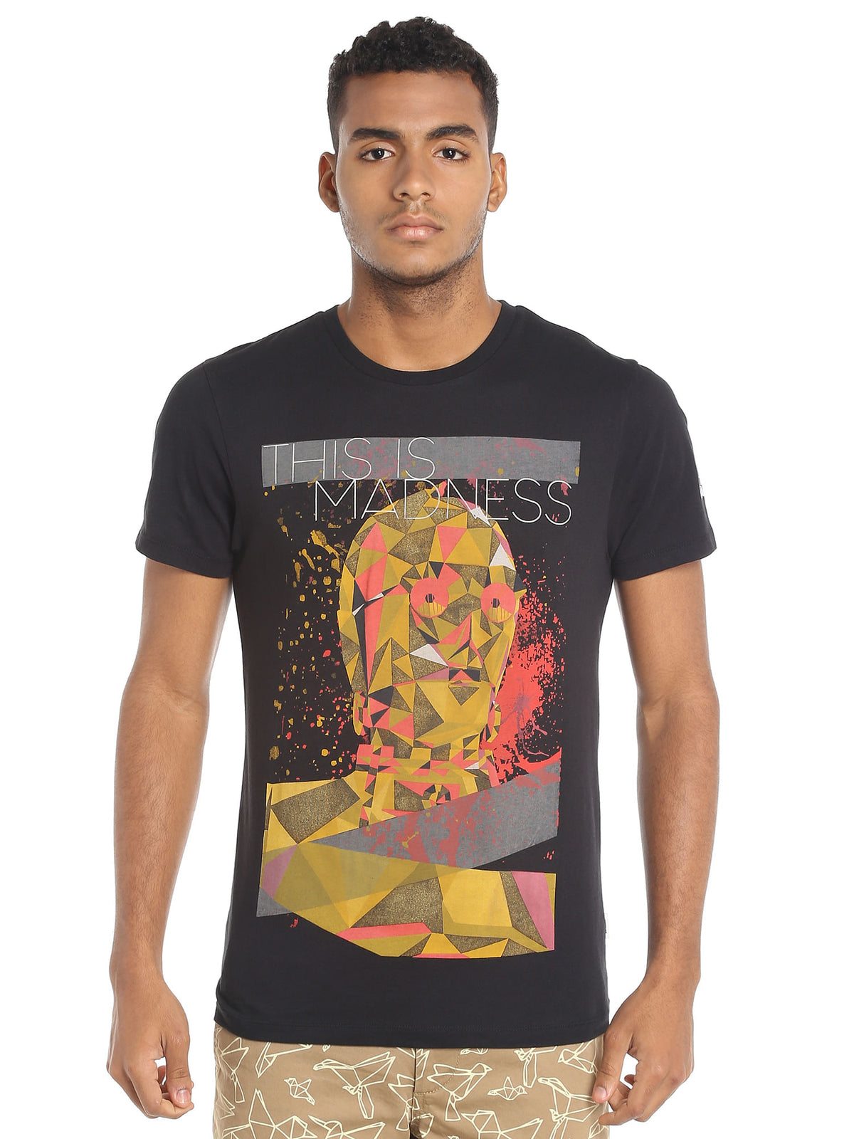 C-3Po Print Black T-Shirt - S