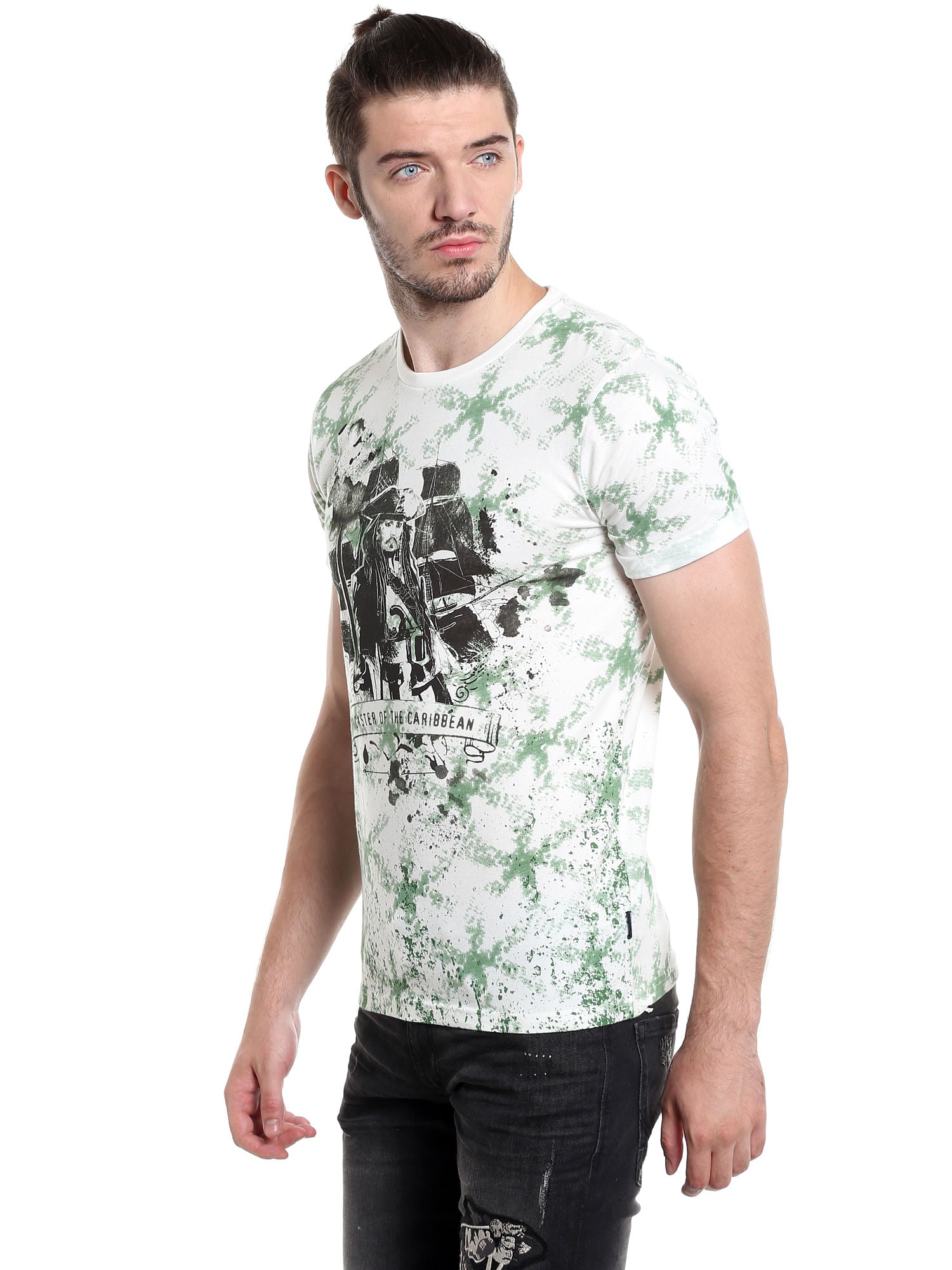 Pirates Of The Caribbean White All Over Print T-Shirt