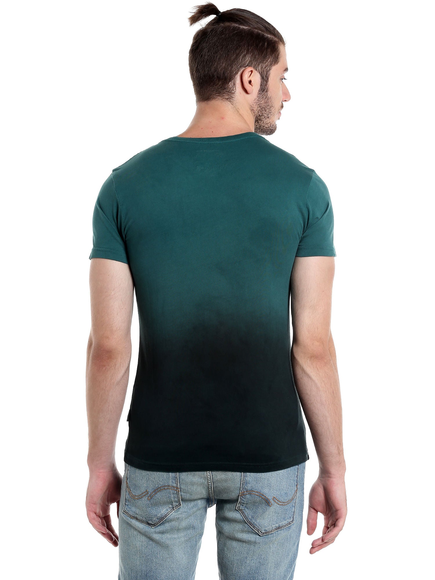 Pirates Of The Caribbean Jack Sparrow Print Green T-Shirt