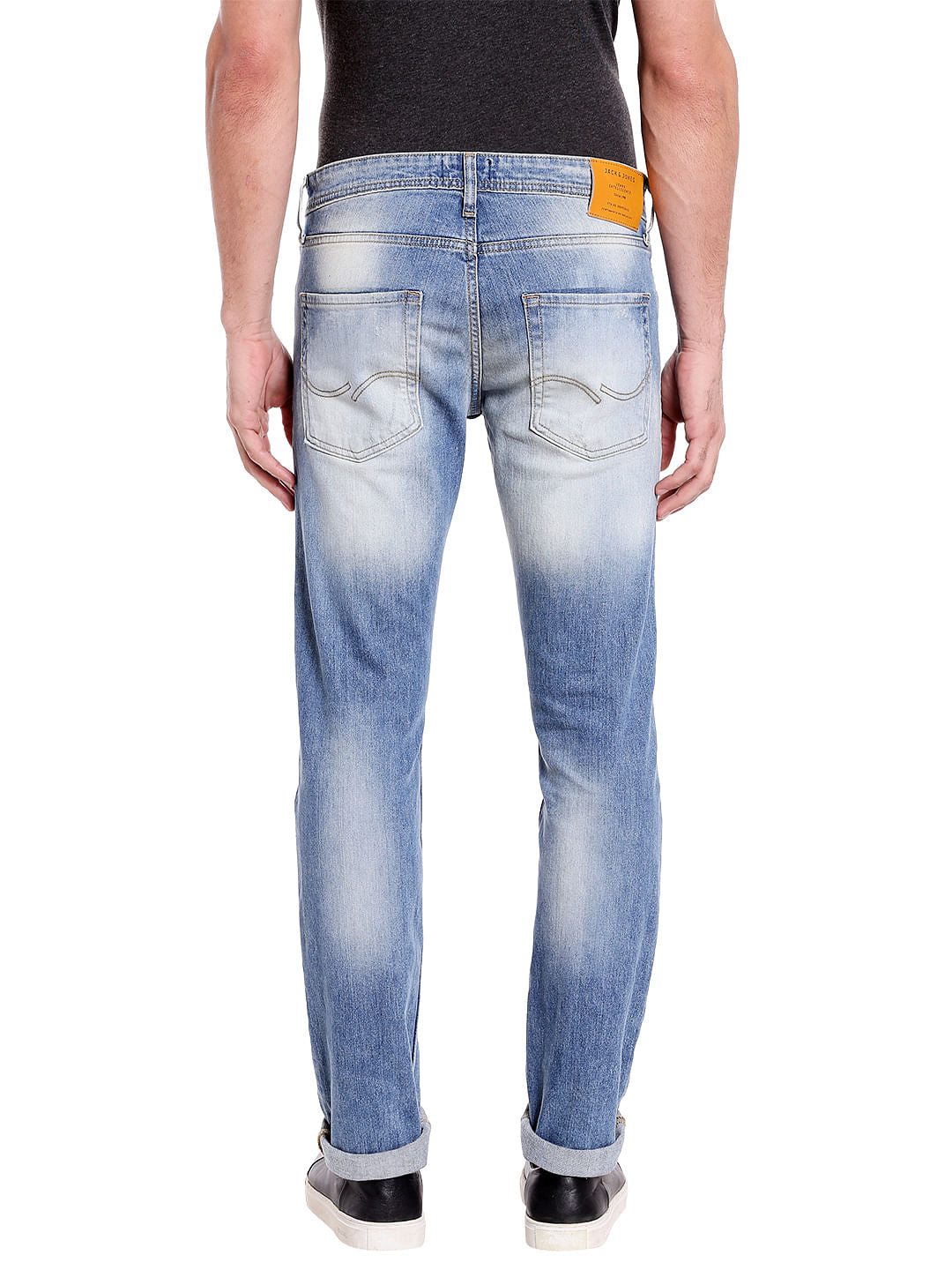 Blue Ripped Slim Fit Jeans