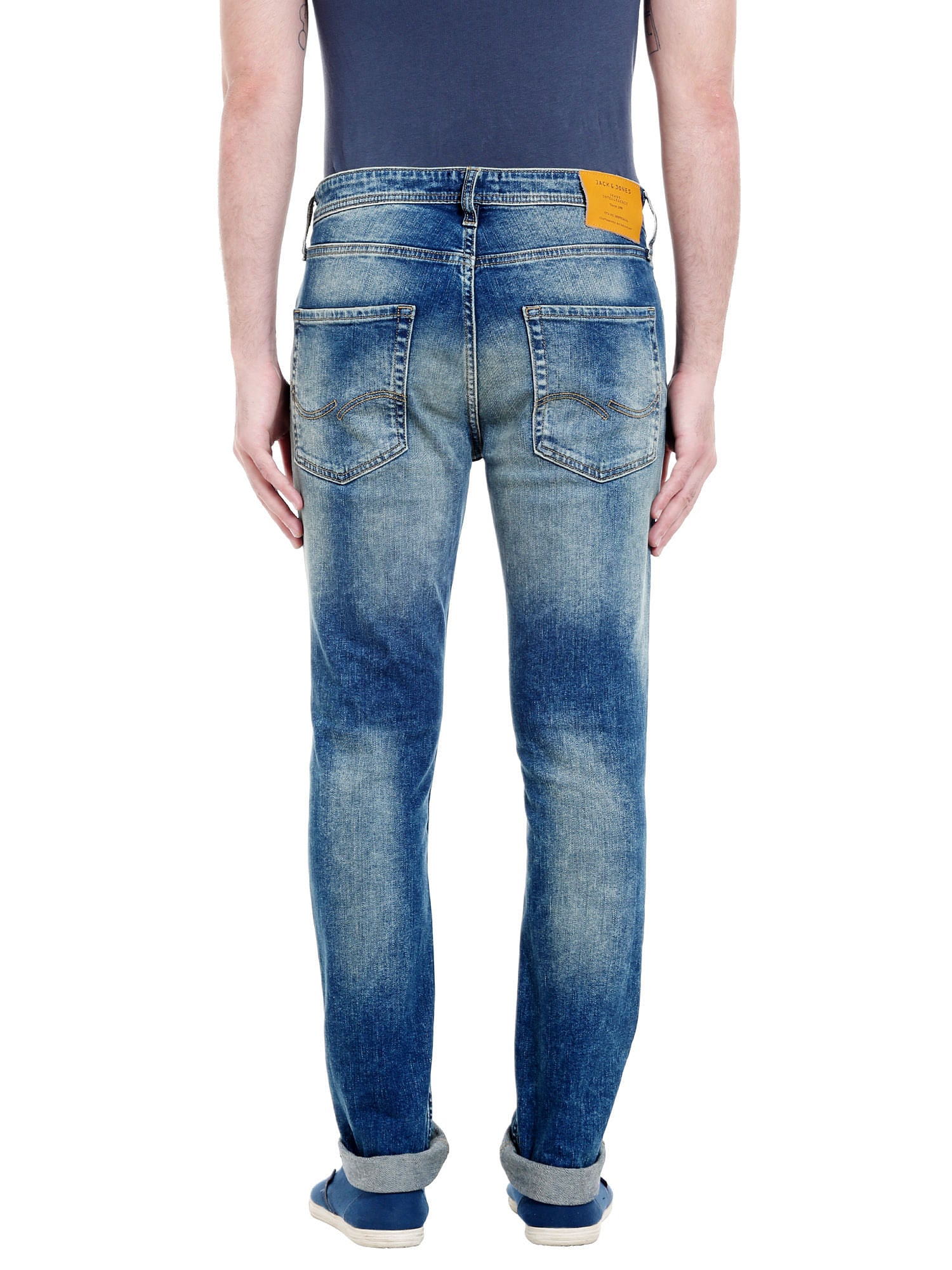 Blue Ripped Skinny Fit Jeans