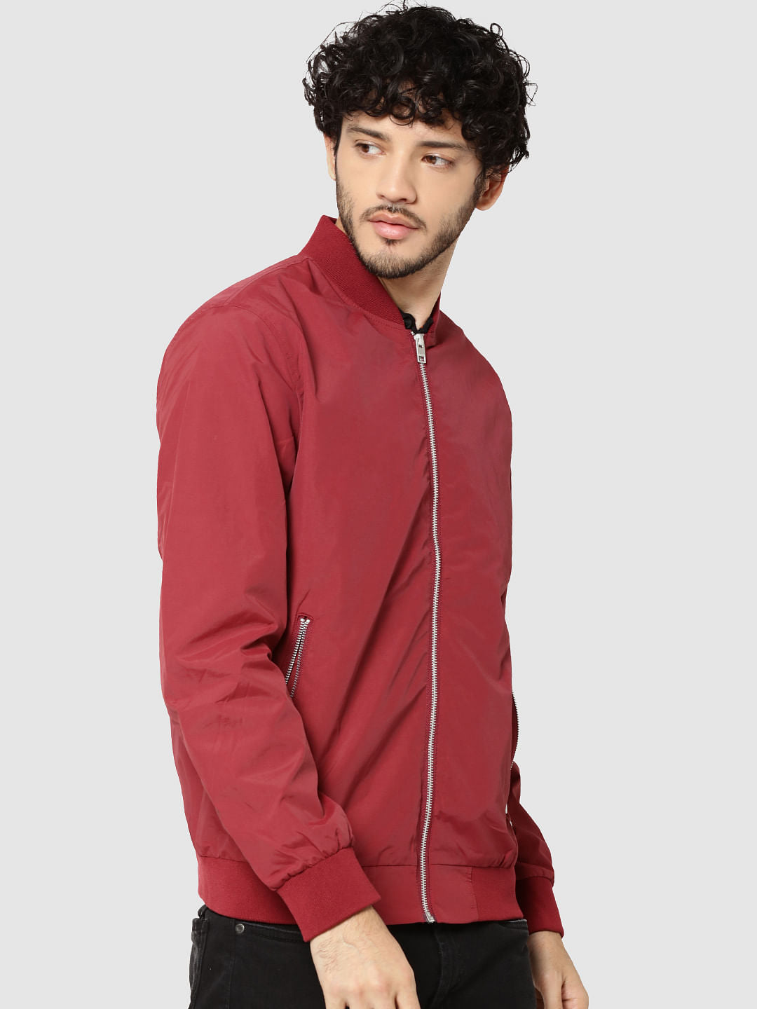 Red Bomber Jacket