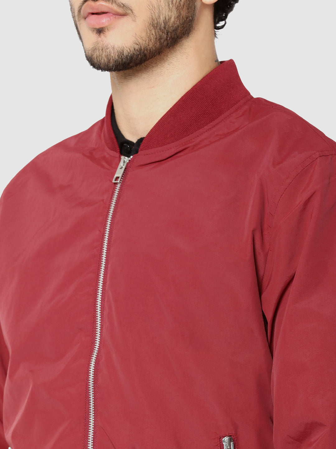 Red Bomber Jacket