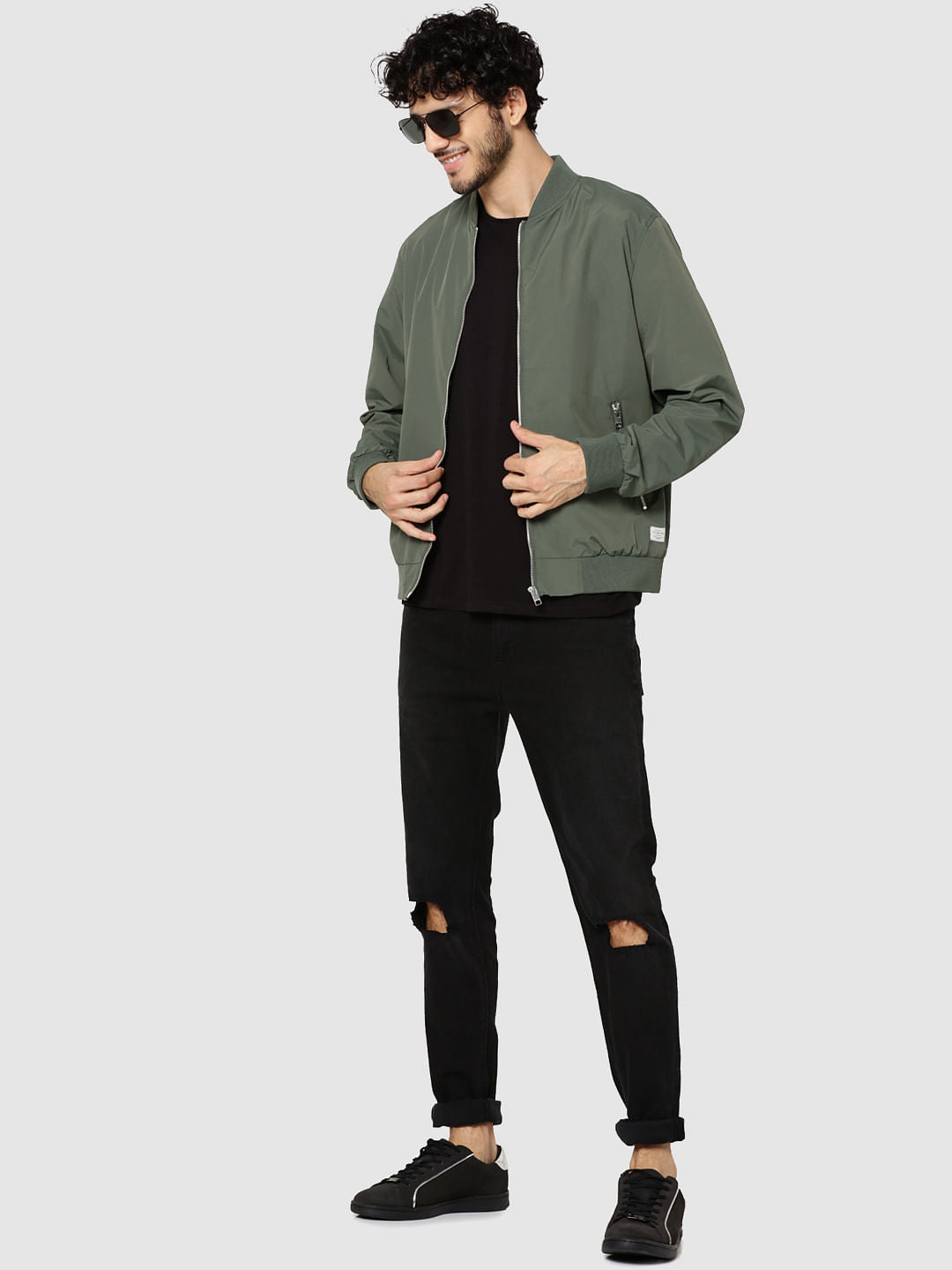 Green Bomber Jacket