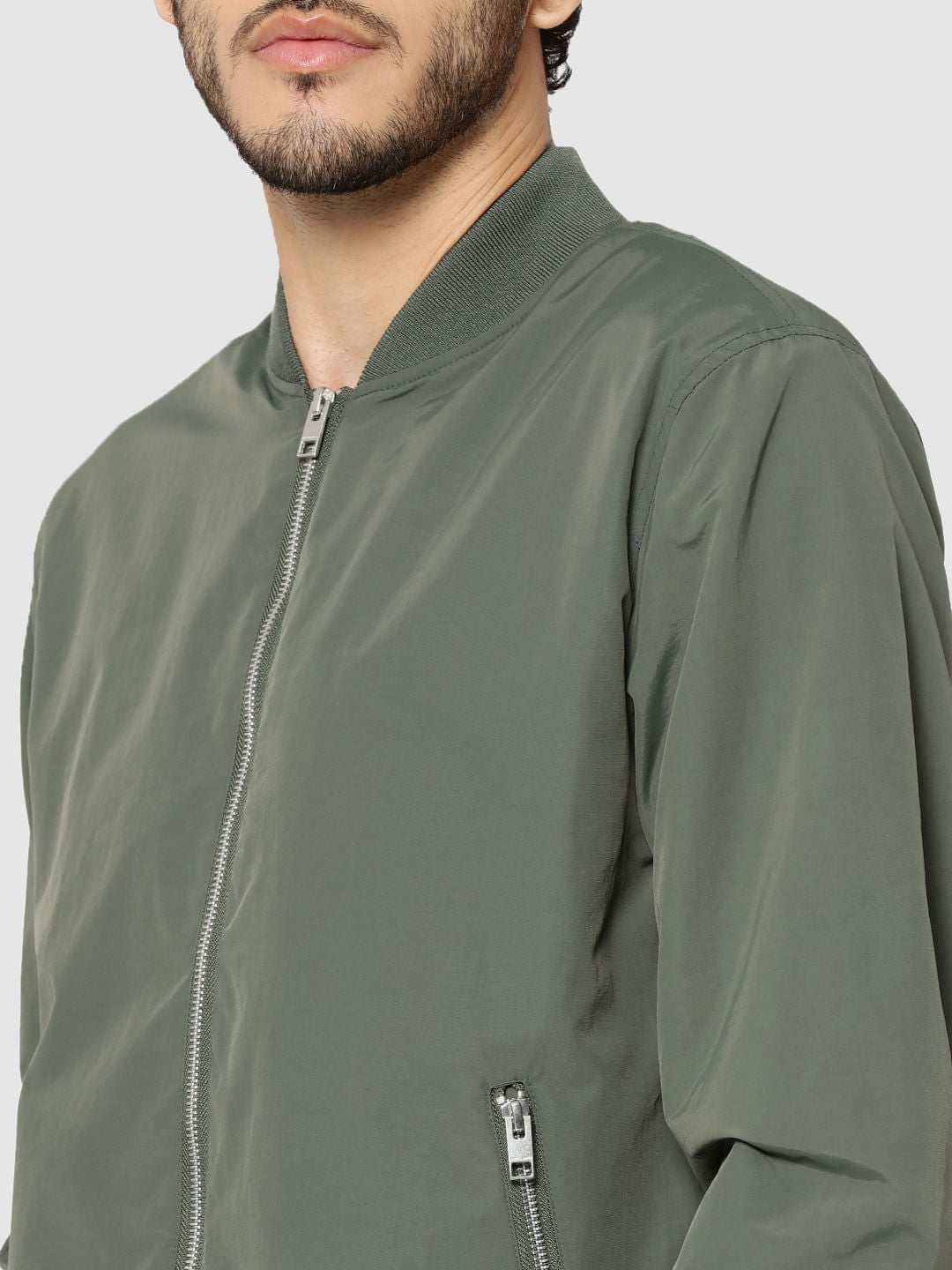 Green Bomber Jacket