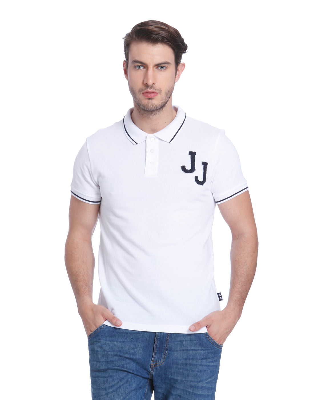White Polo T-Shirt - S