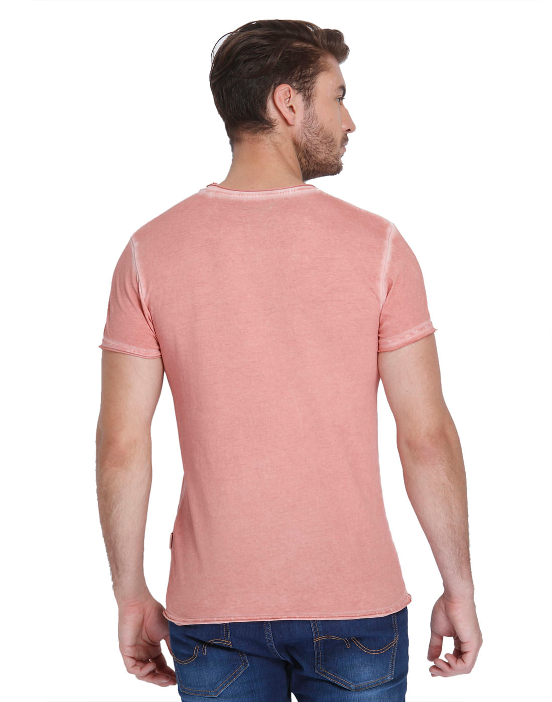 Pink Scribble Print Crew Neck T-Shirt