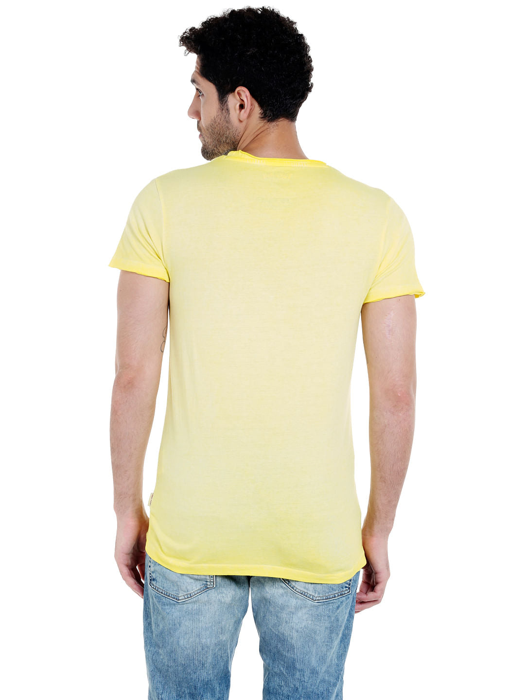 X Pokemon Yellow Pikachu Print Crew Neck T-Shirt