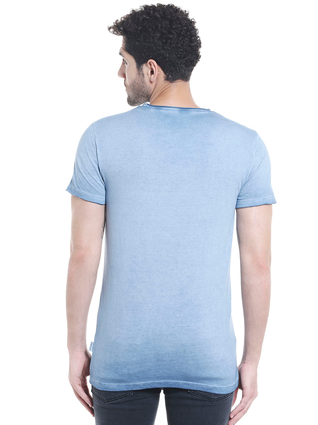 X Pokemon Blue Graphic Print Crew Neck T-Shirt
