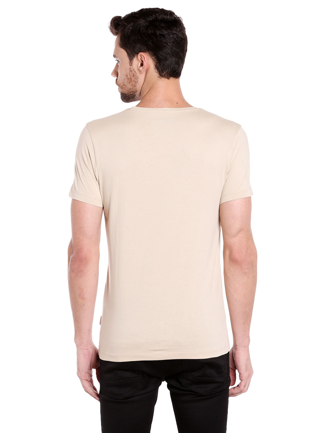 X Guardians Of The Galaxy Graphic Print Beige Crew Neck T-Shirt