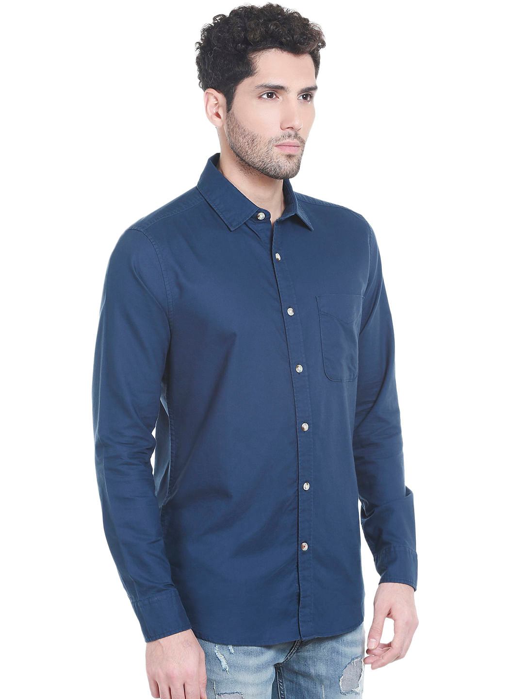 Dark Blue Slim Fit Shirt