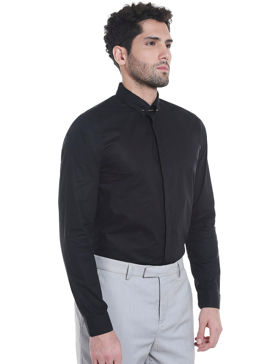 Black Slim Fit Shirt