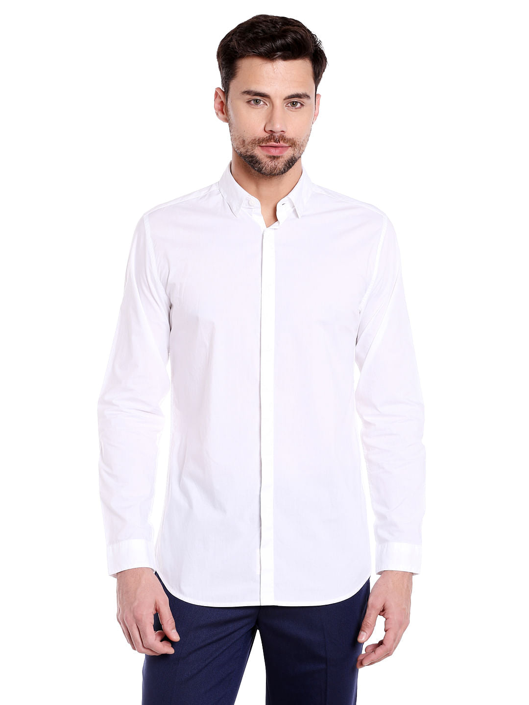 White Slim Fit Shirt - S