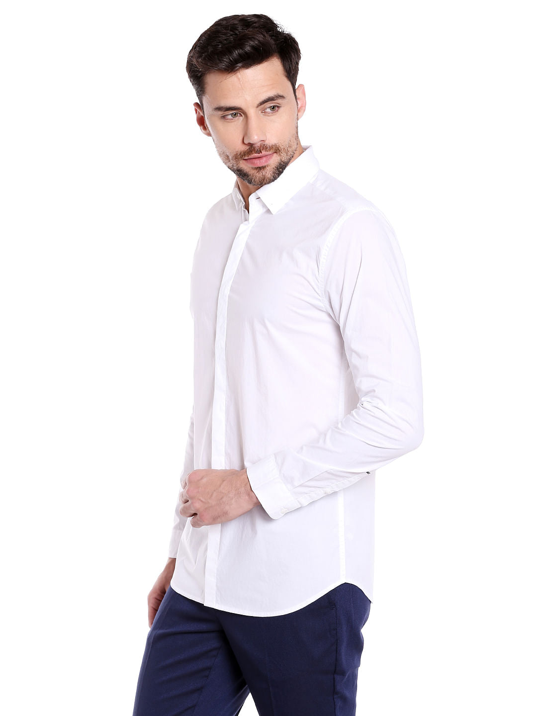 White Slim Fit Shirt