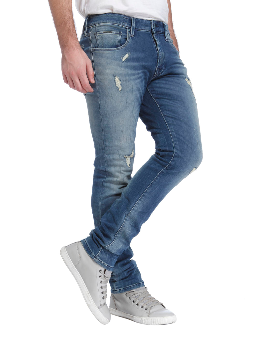 Light Blue Low Rise Skinny Fit Jeans