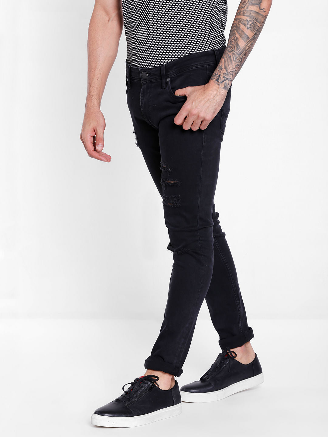 Black Ripped Skinny Jeans