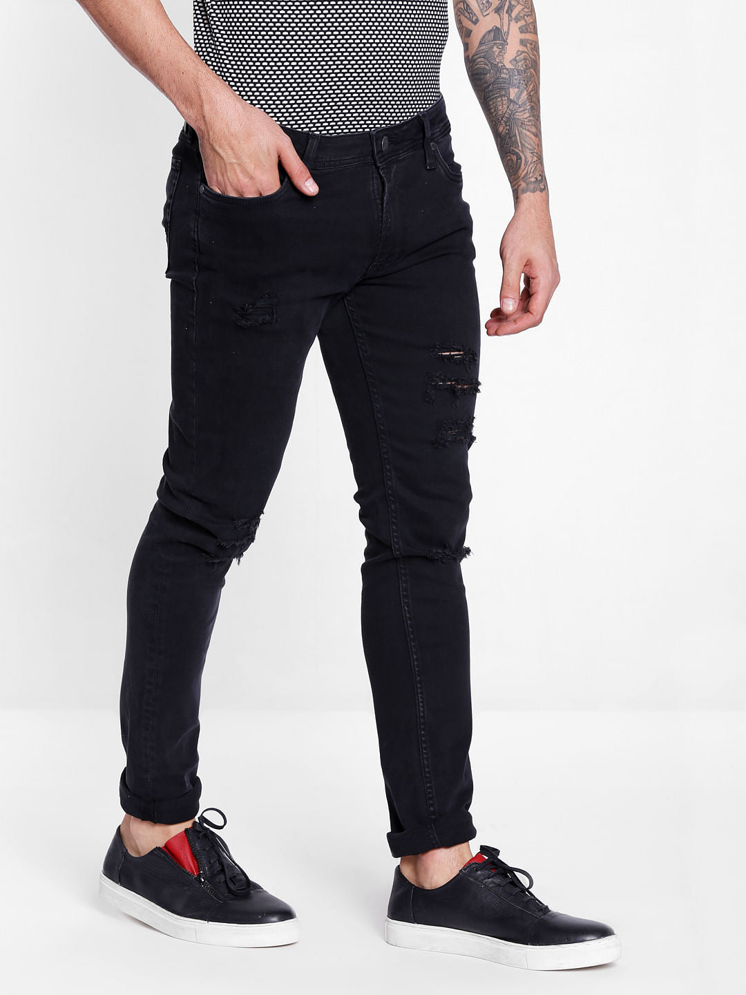 Black Ripped Skinny Jeans