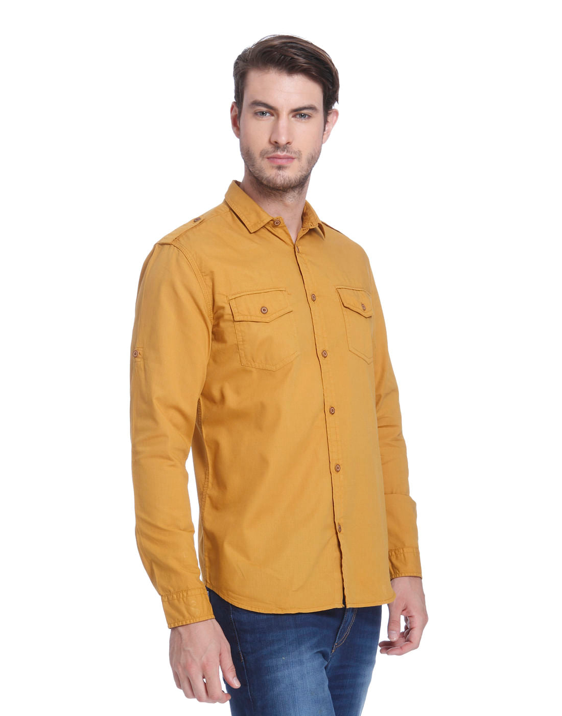 Mustard Slim Fit Shirt