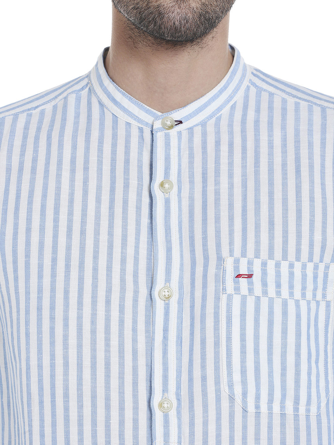 White Striped Linen Shirt