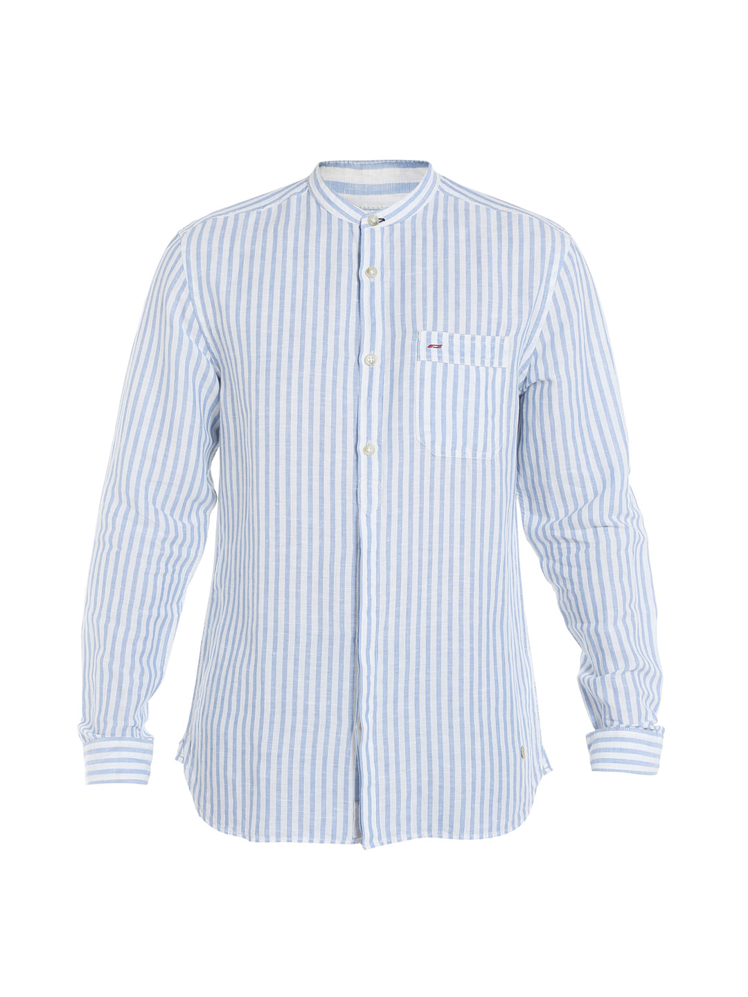 White Striped Linen Shirt