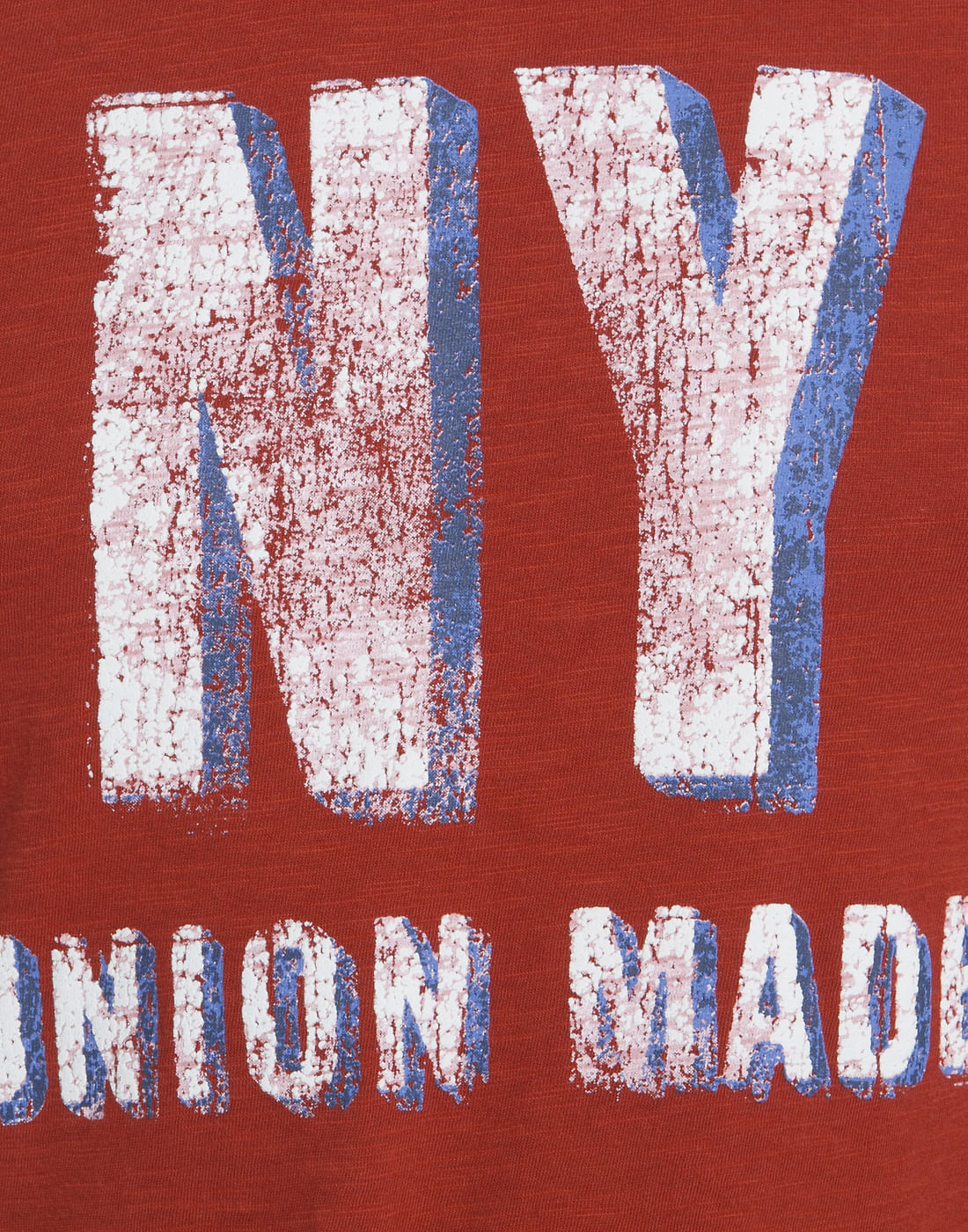 Red Graphic Print Crew Neck T-Shirt