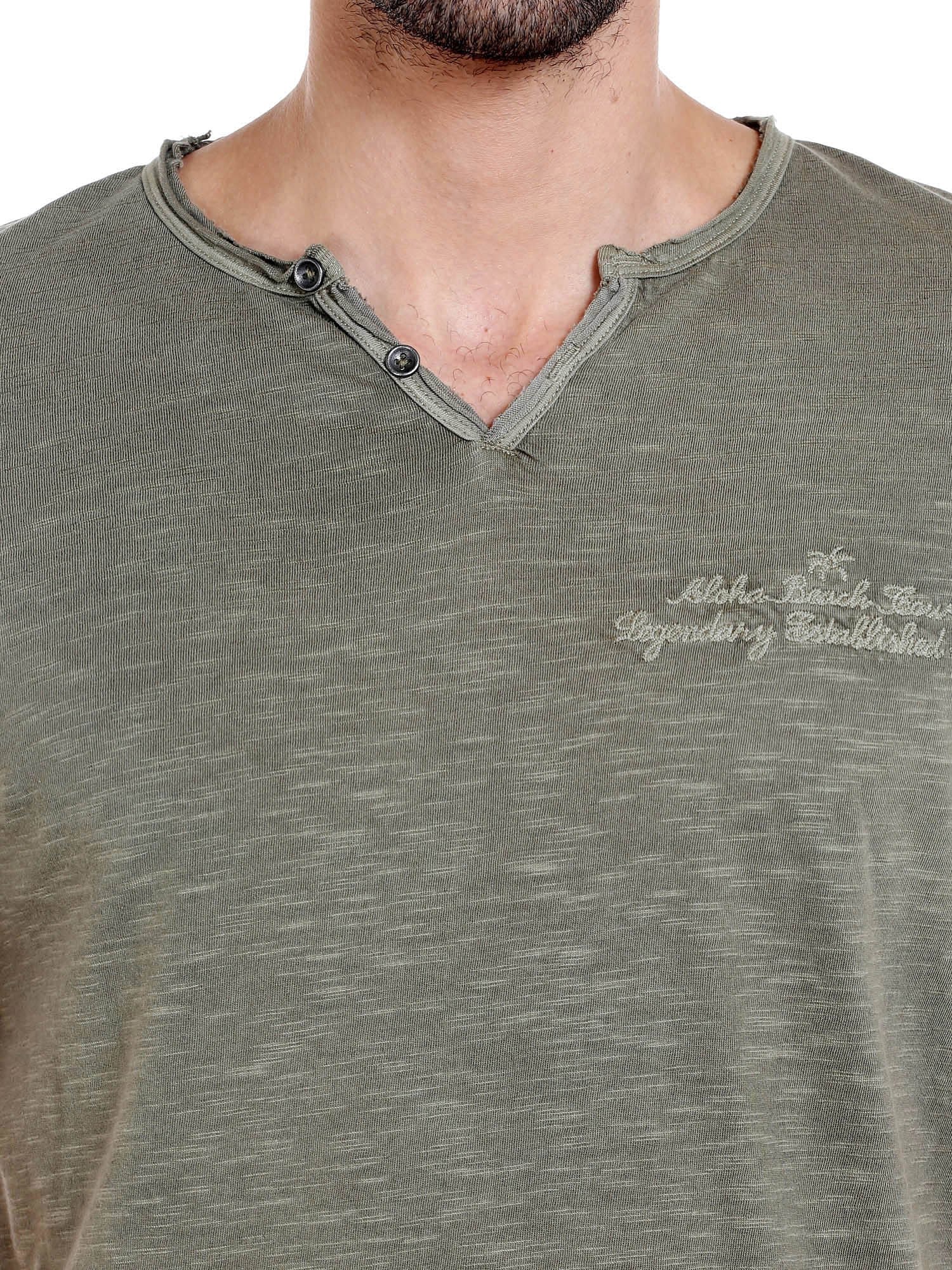 Green V-Neck T-Shirt