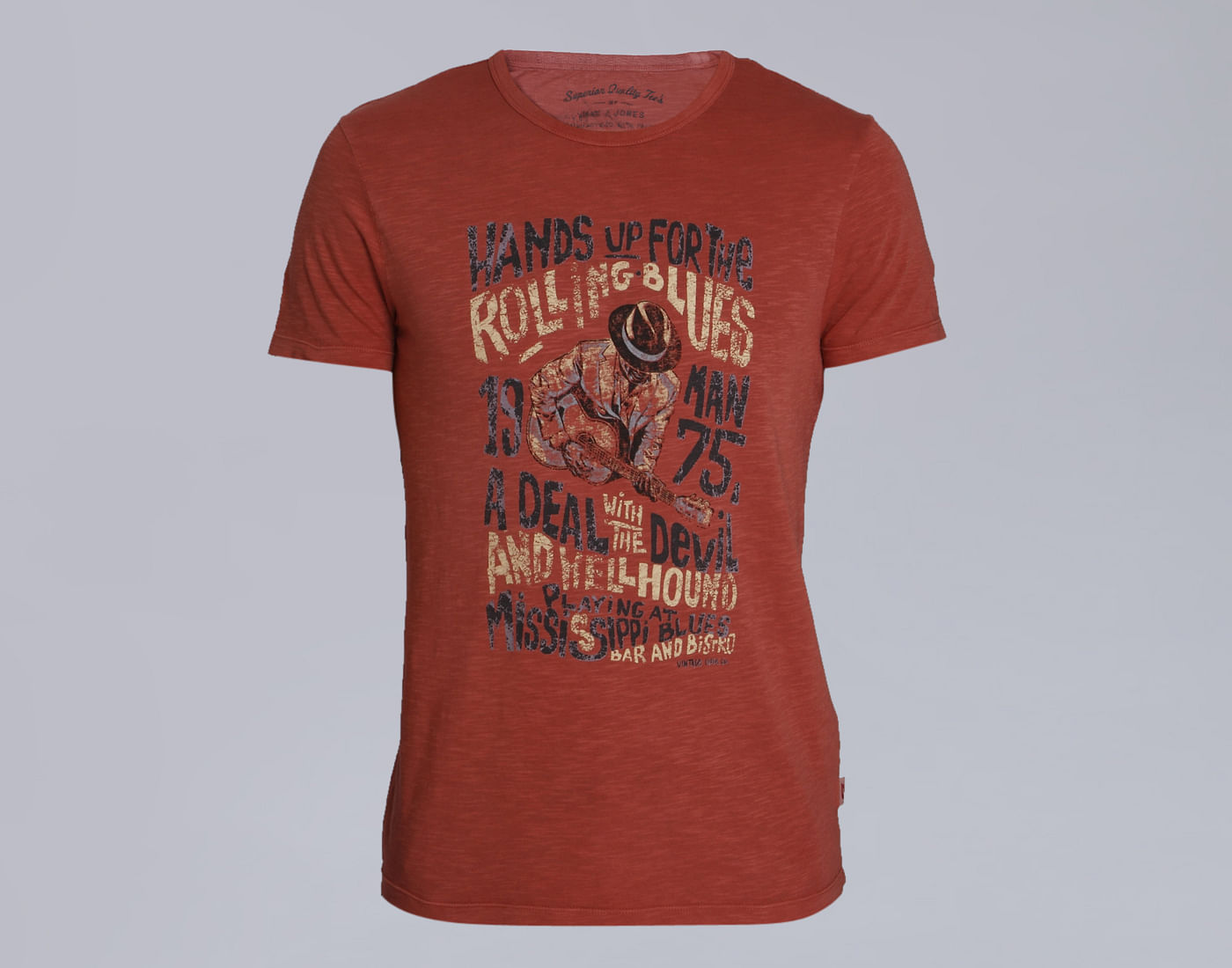 Red Graphic Print Crew Neck T-Shirt